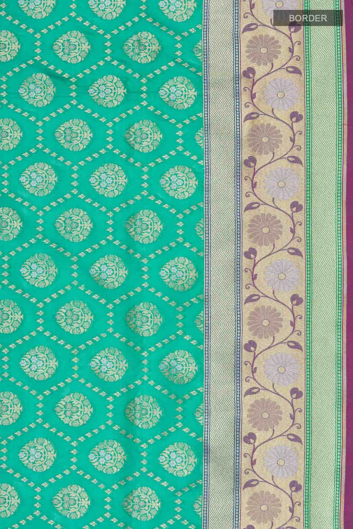 Green Banarasi Silk Saree