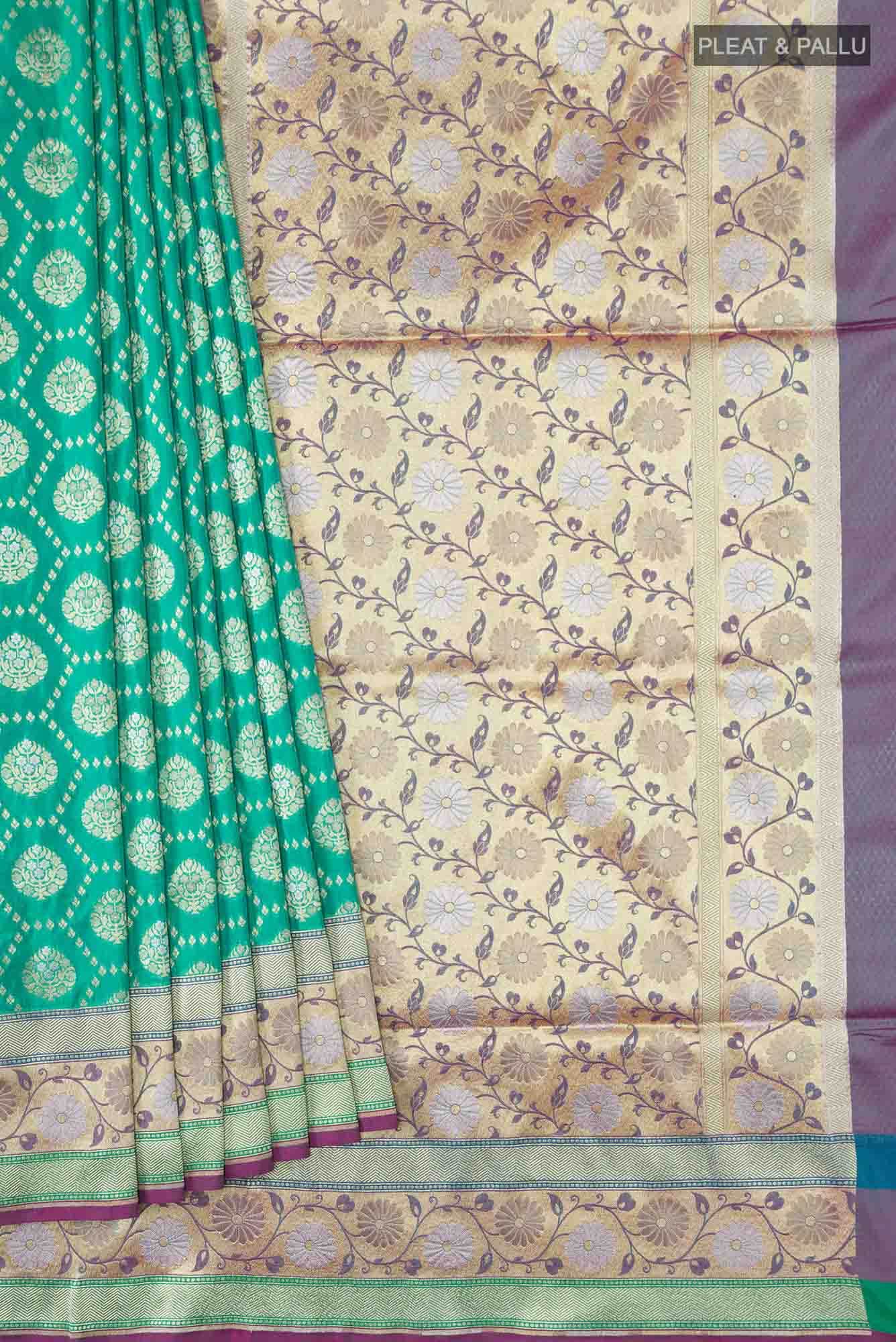 Green Banarasi Silk Saree