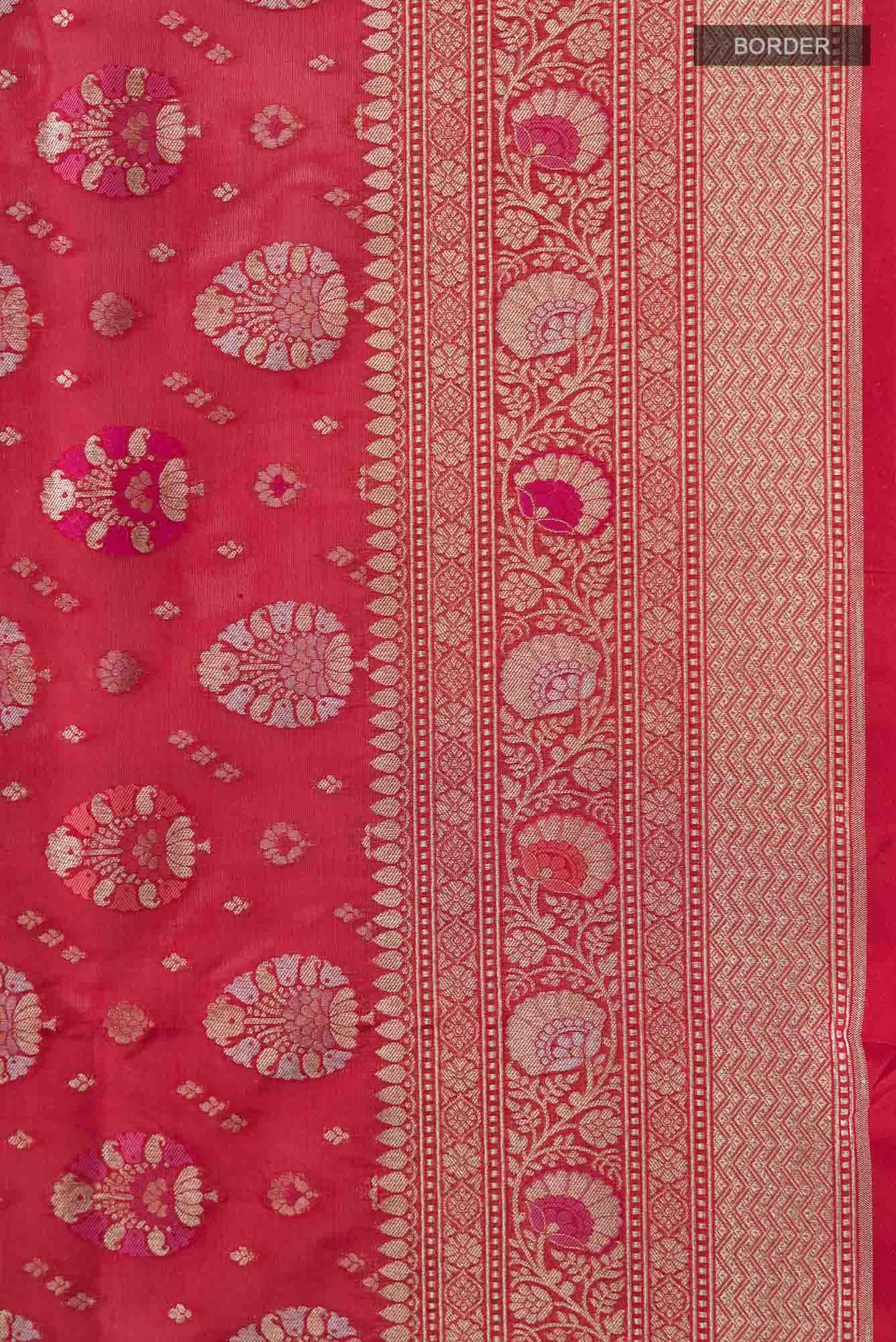 Red Banarasi Silk Saree
