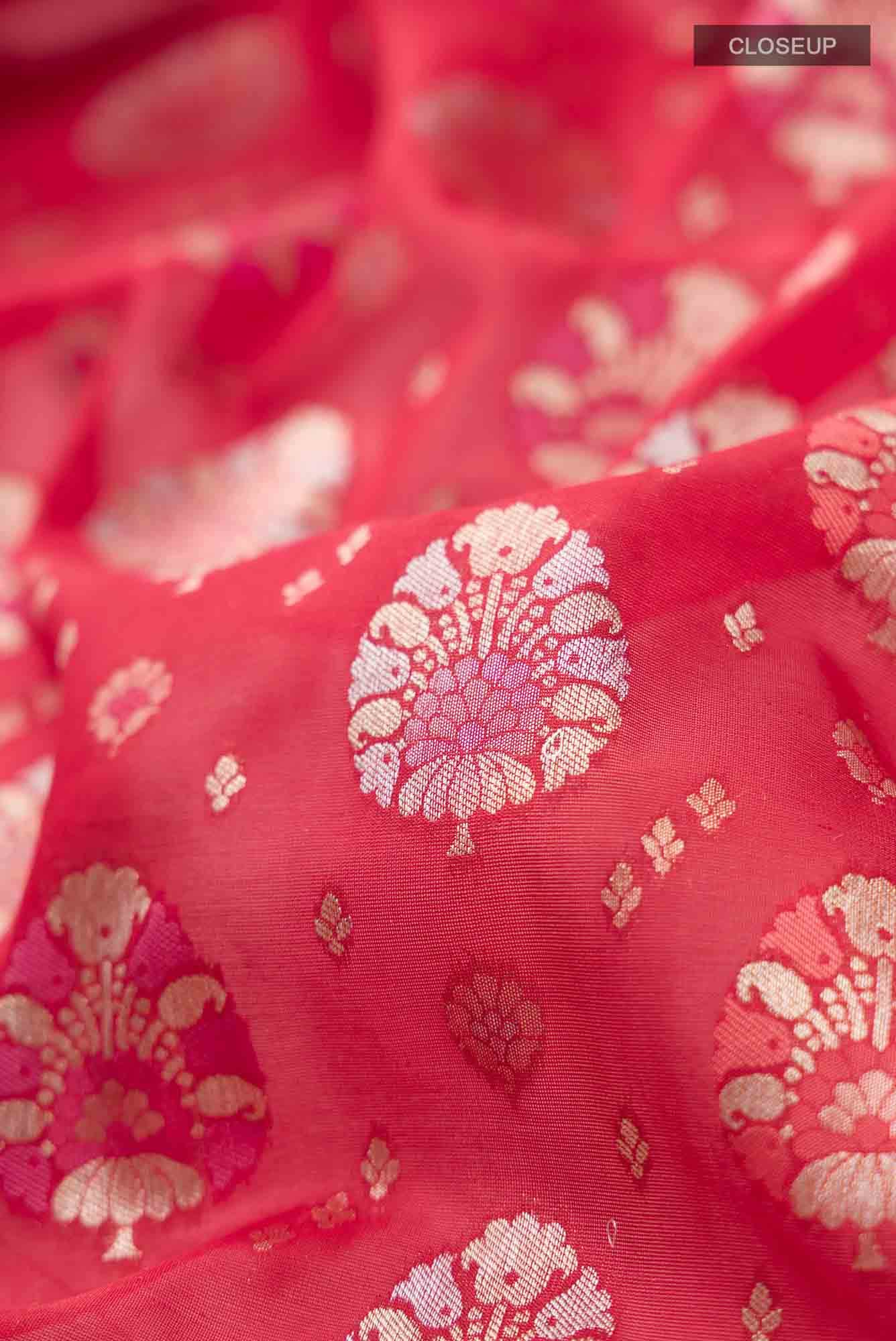 Red Banarasi Silk Saree