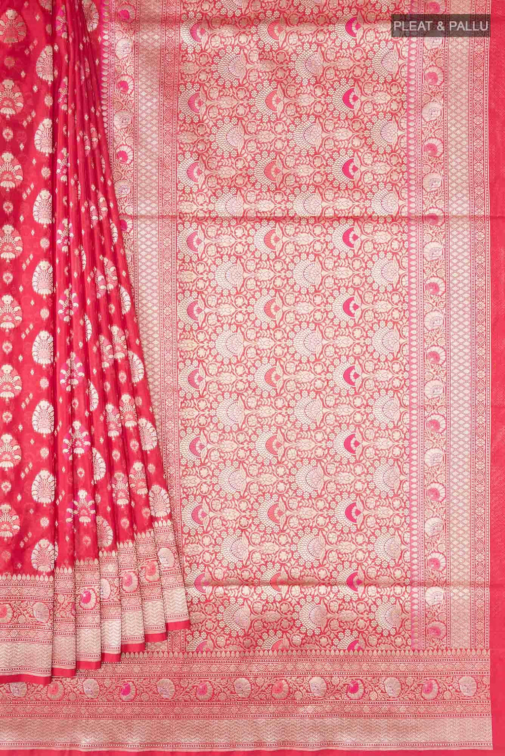 Red Banarasi Silk Saree