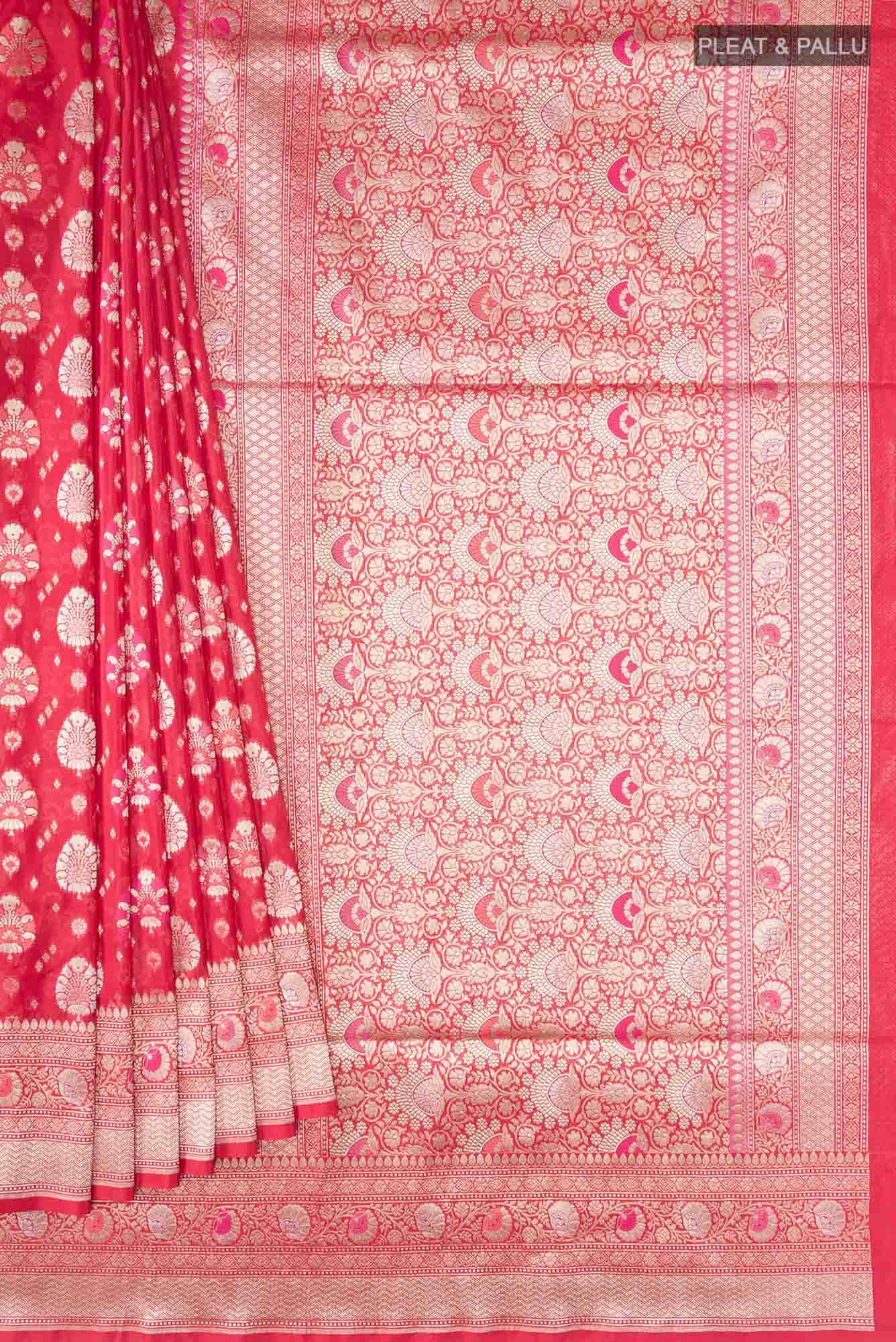 Red Banarasi Silk Saree