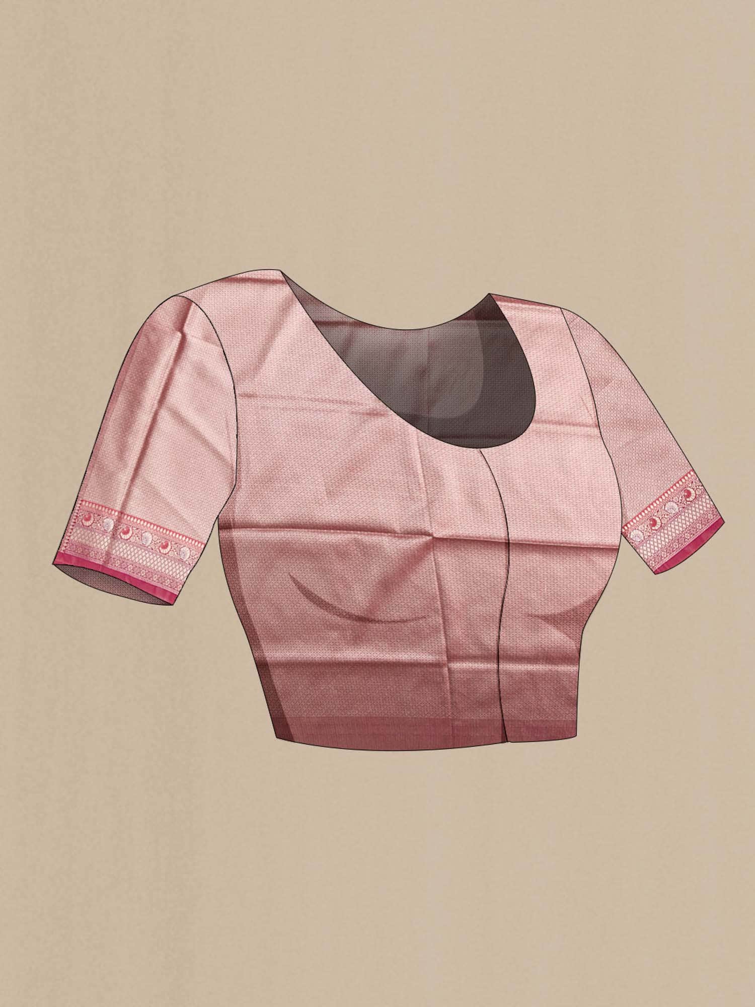 Dark Pink Banarasi Silk Saree