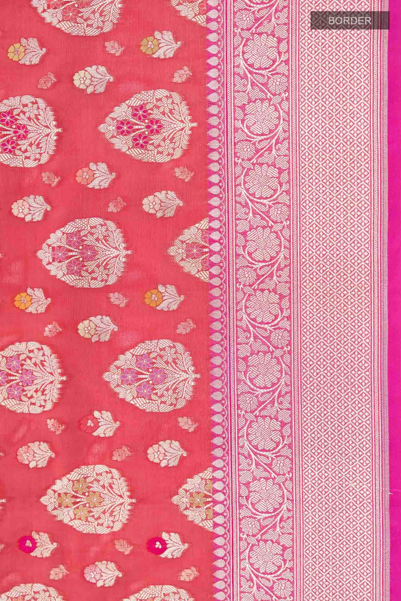 Red Banarasi Silk Saree