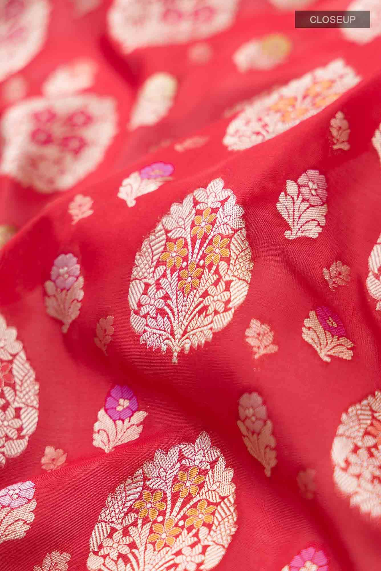 Red Banarasi Silk Saree