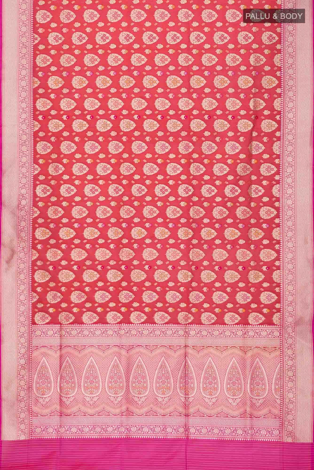 Red Banarasi Silk Saree