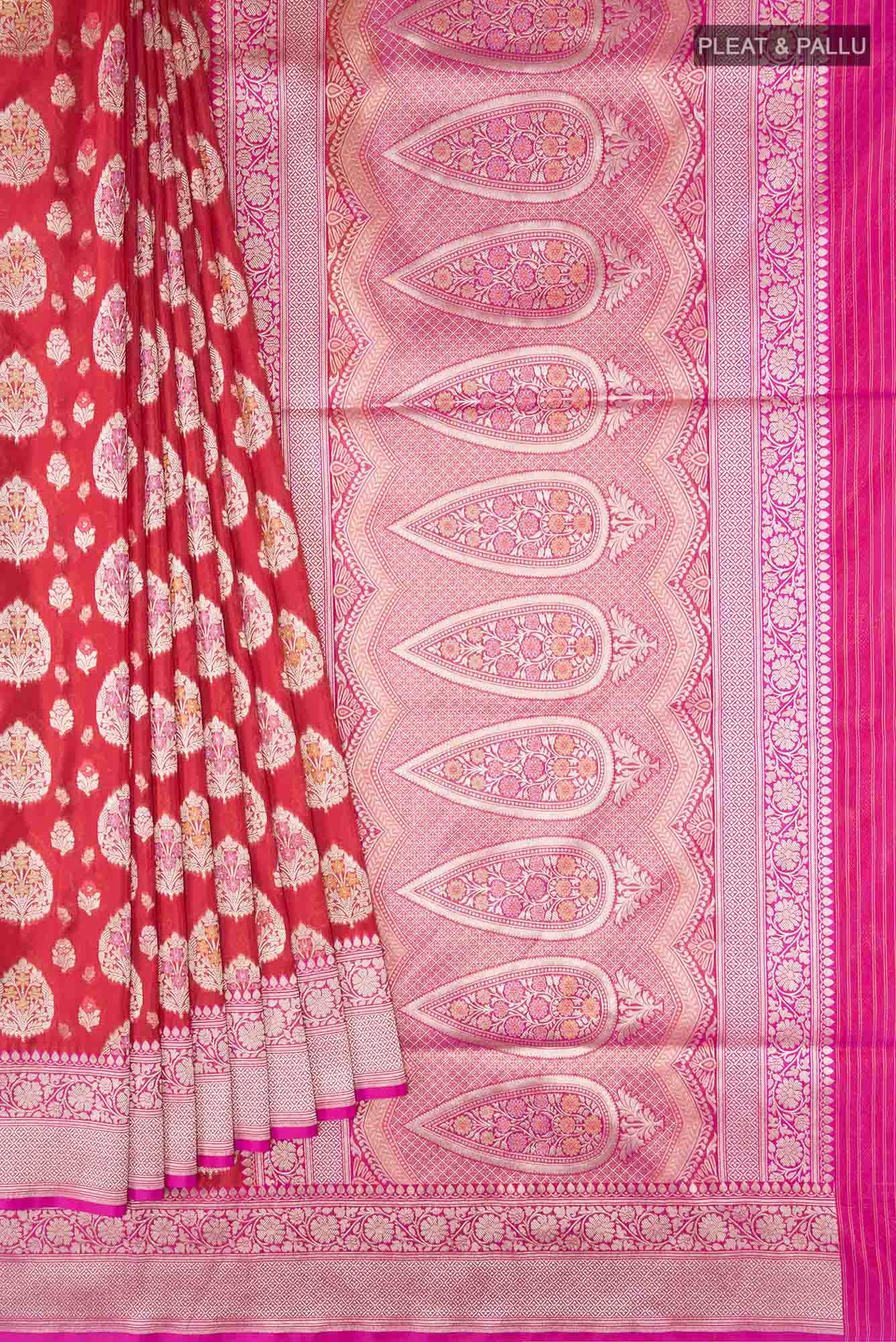 Red Banarasi Silk Saree