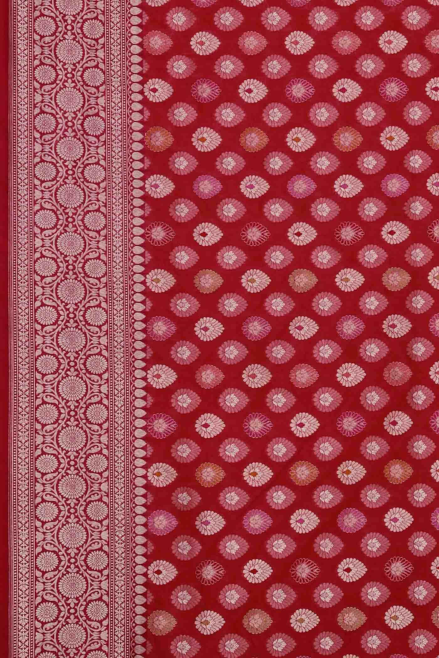 Pink Banarasi Silk Saree