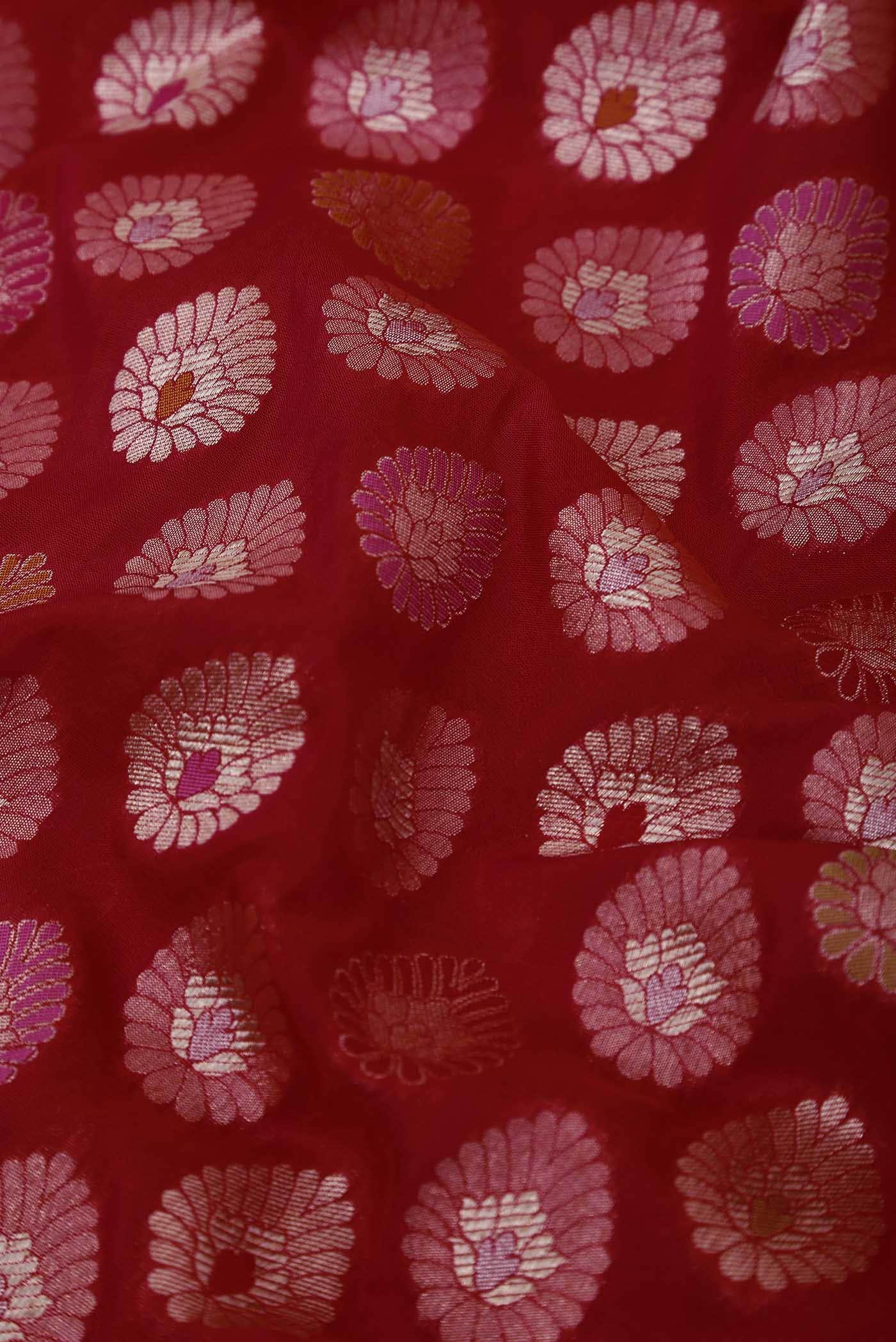 Pink Banarasi Silk Saree