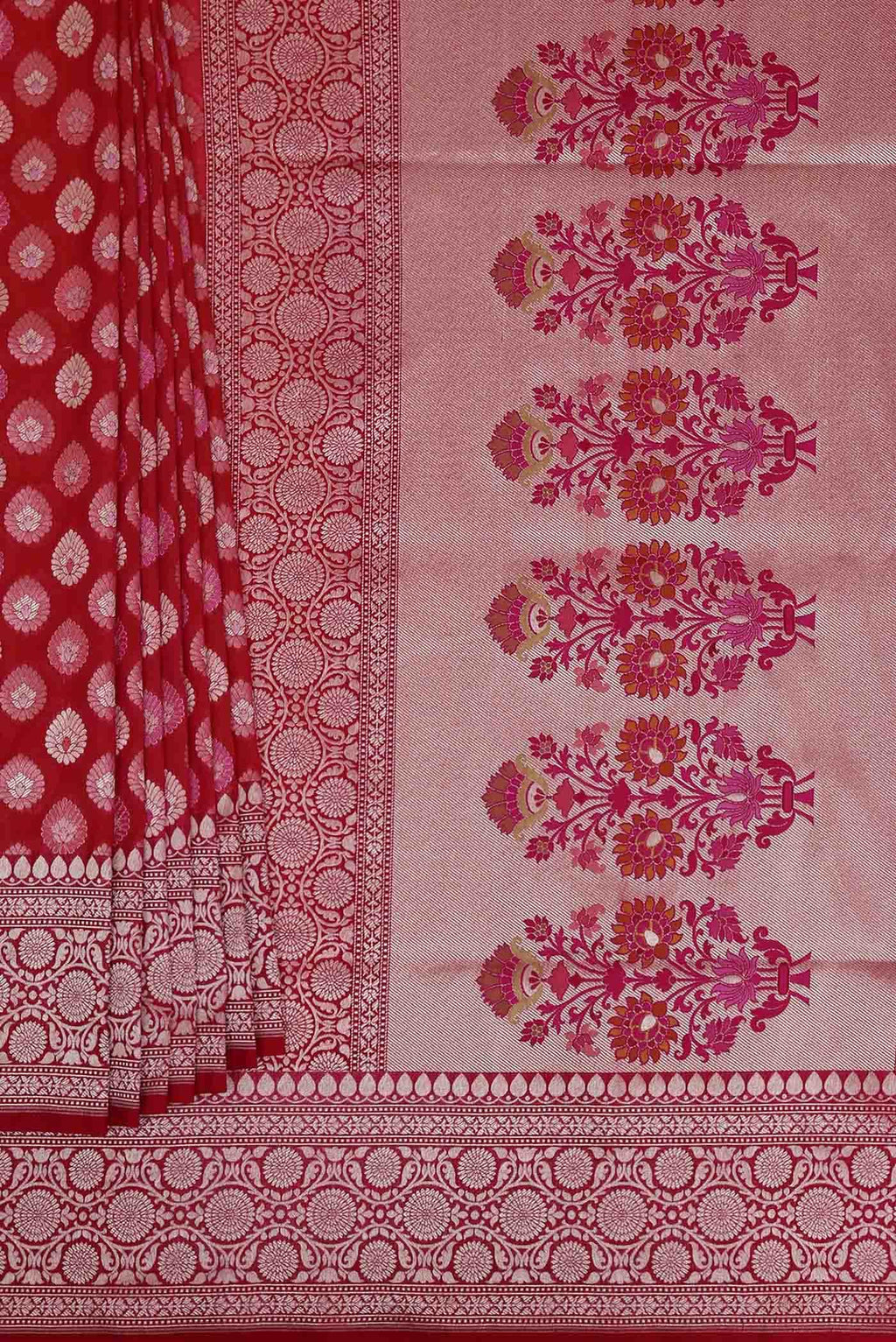 Pink Banarasi Silk Saree
