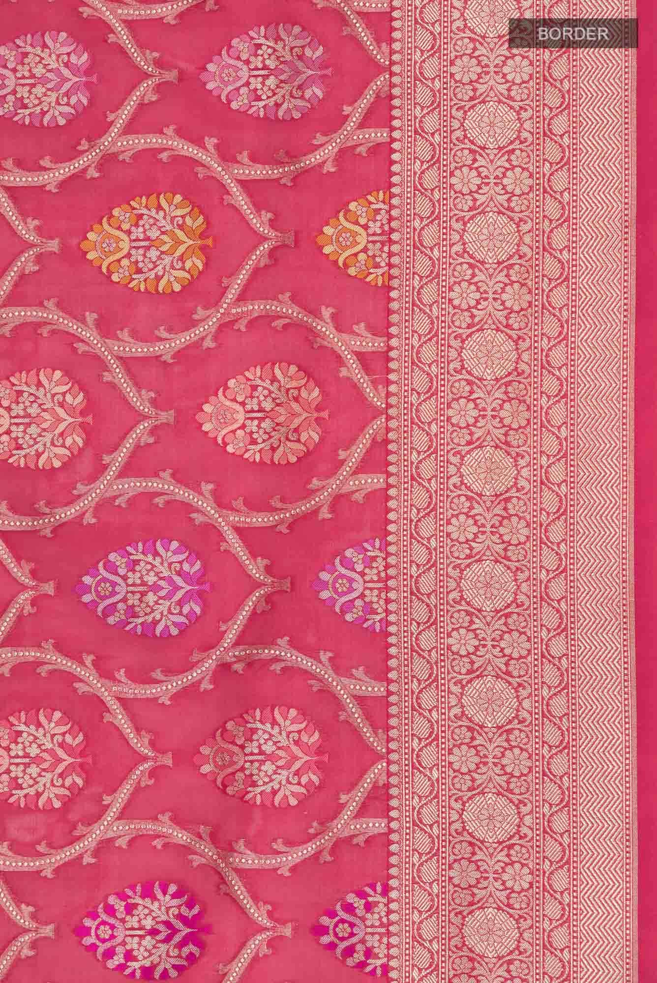 Red Banarasi Silk Saree