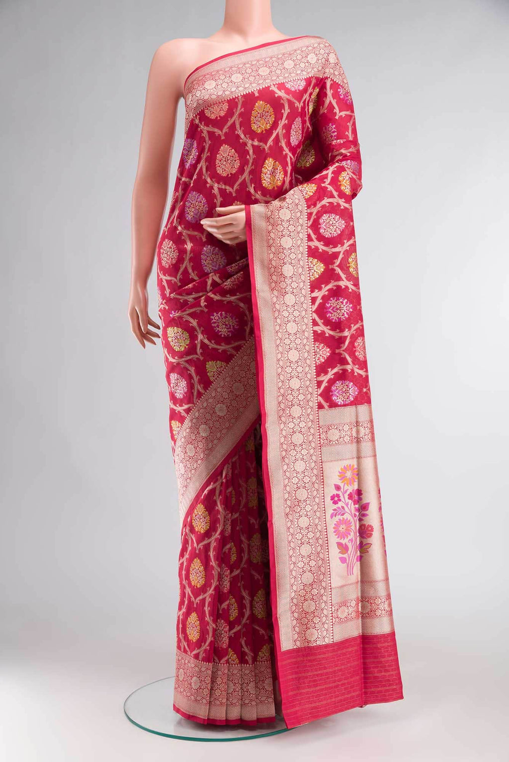Red Banarasi Silk Saree