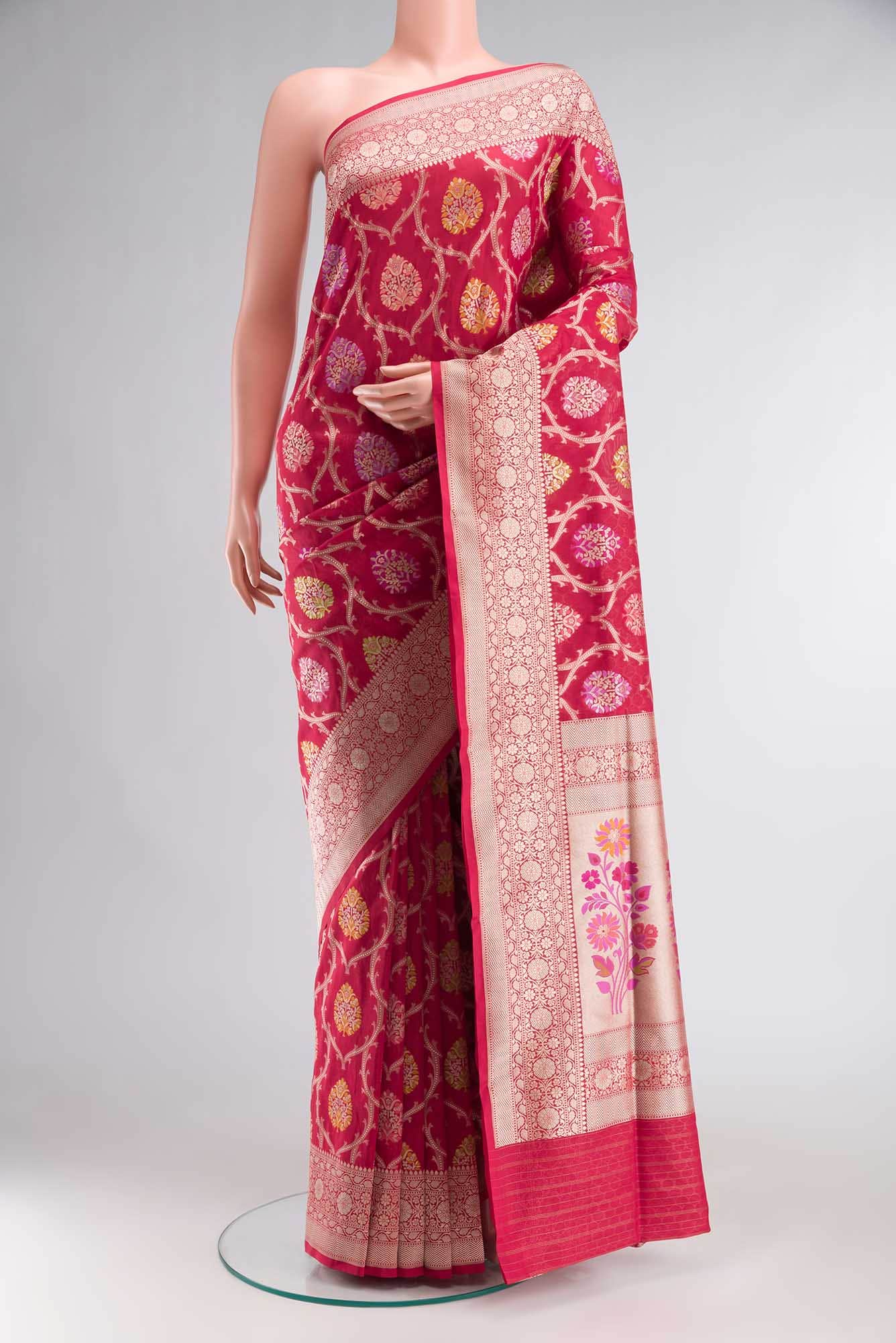 Red Banarasi Silk Saree