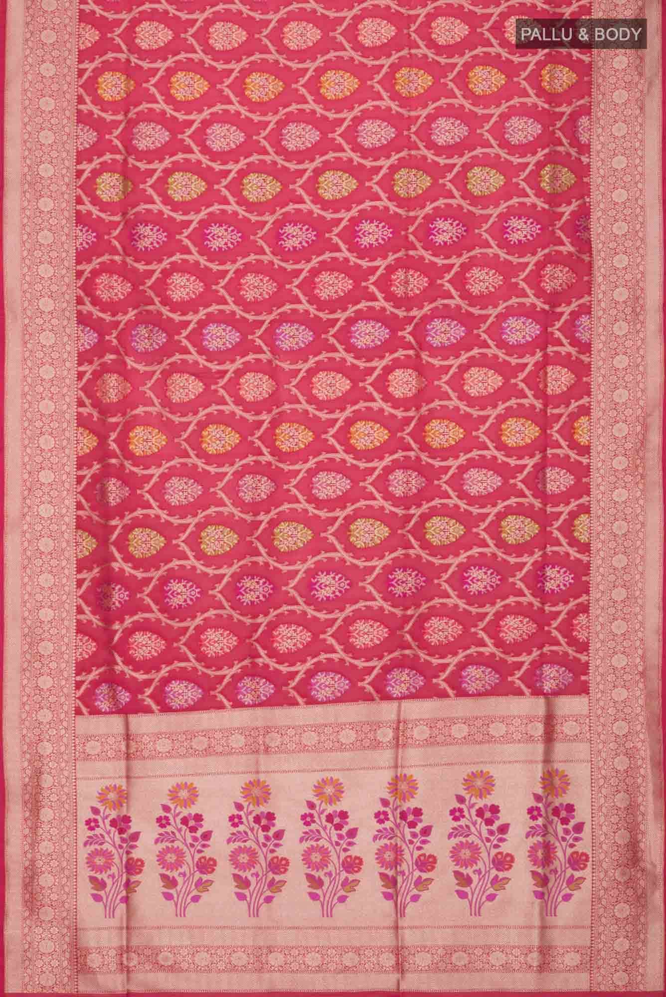 Red Banarasi Silk Saree