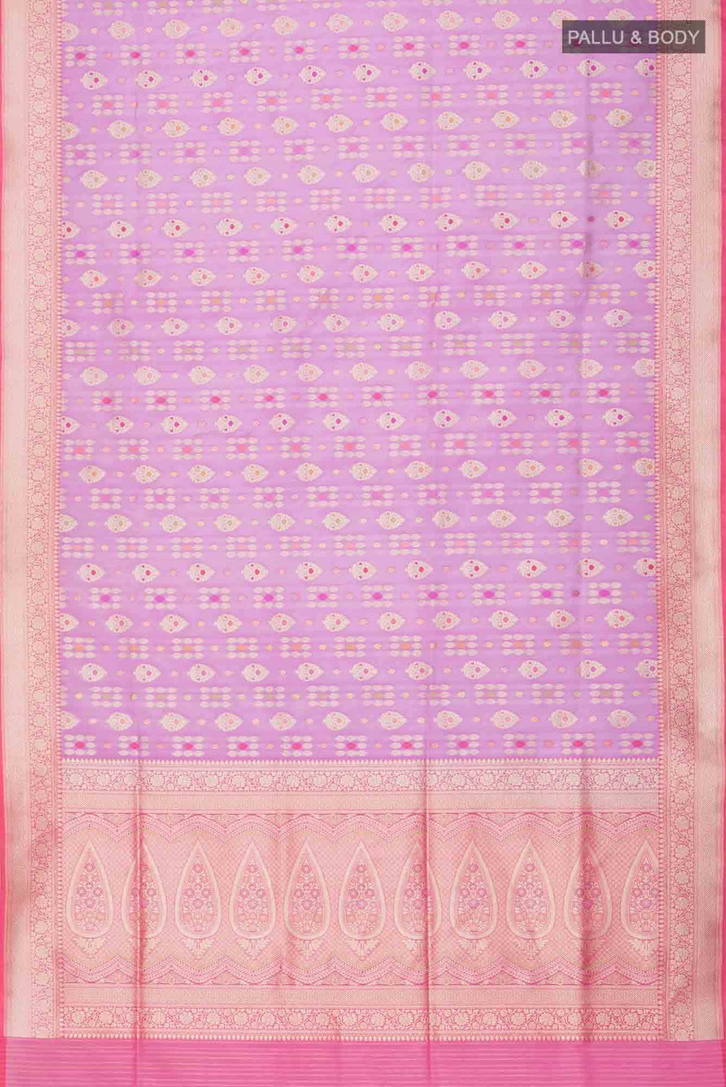 Pink Banarasi Silk Saree
