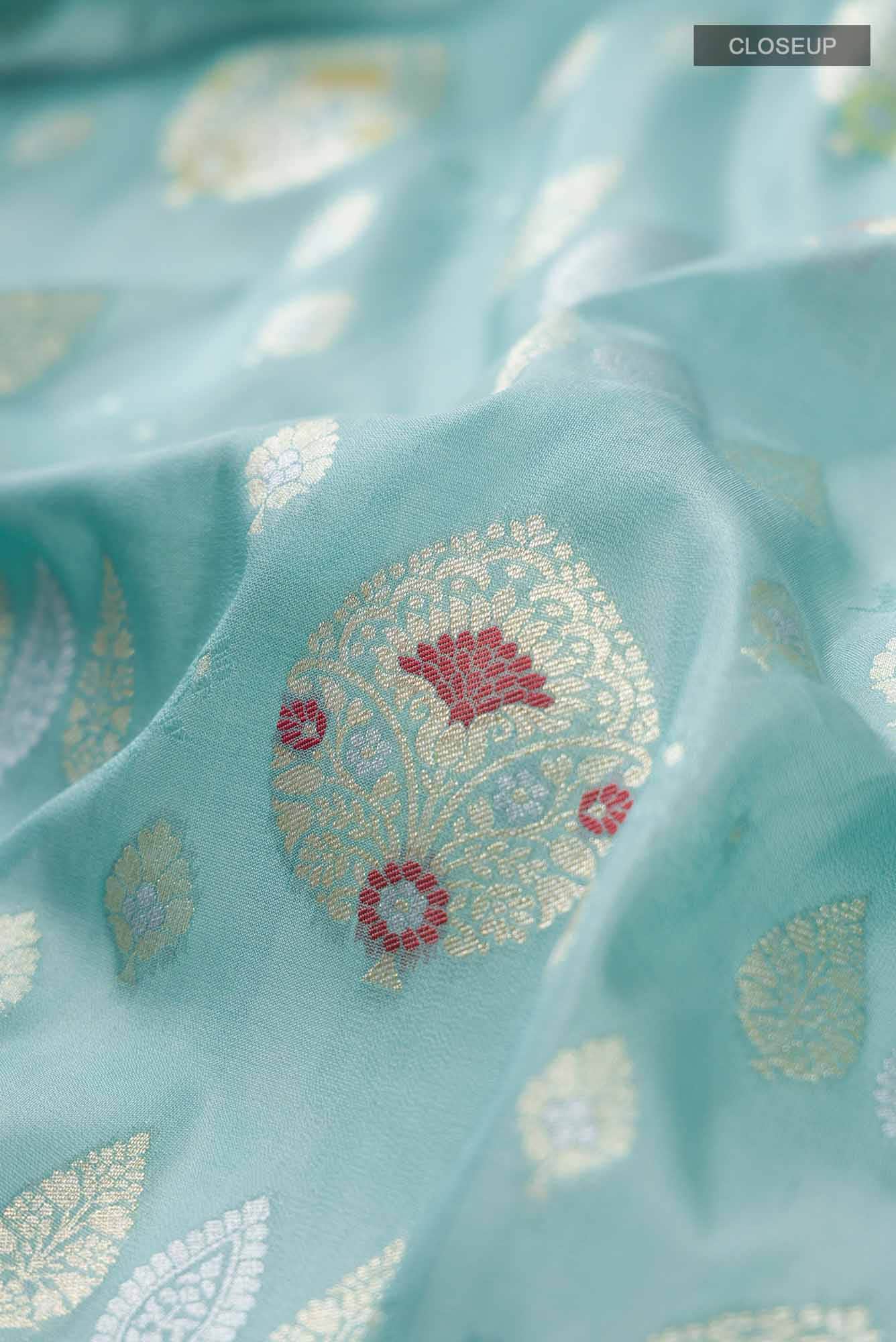 Green Banarasi Silk Saree