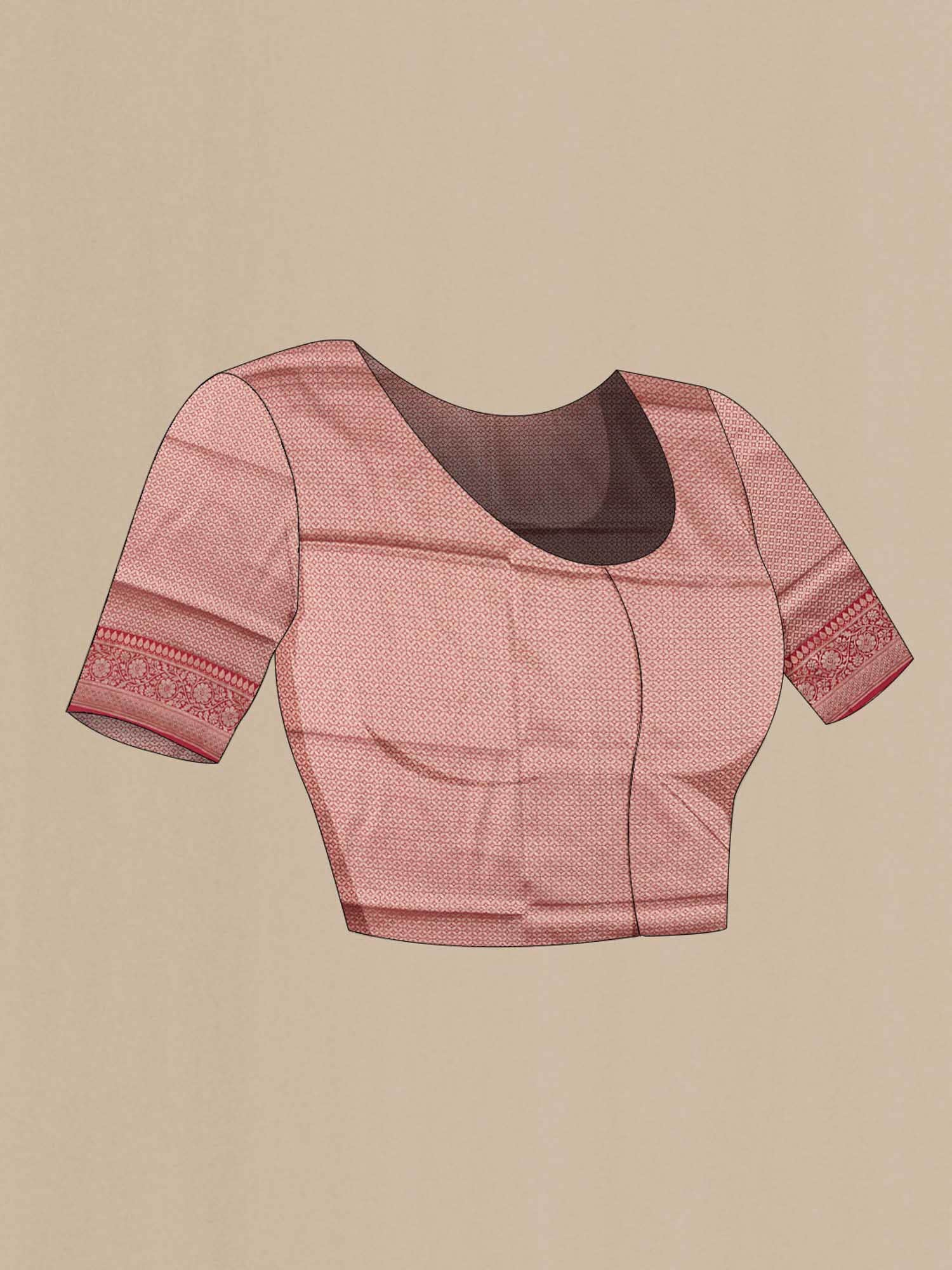 Mauve Banarasi Silk Saree