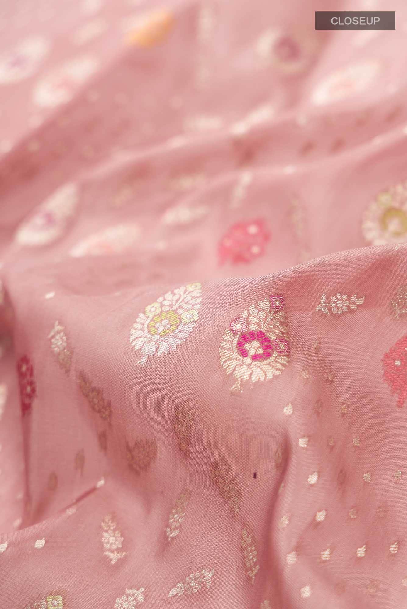 Mauve Banarasi Silk Saree
