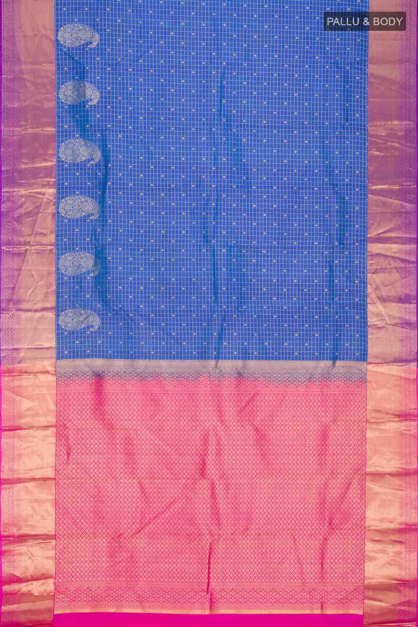 Blue Kanchipuram Silk Saree