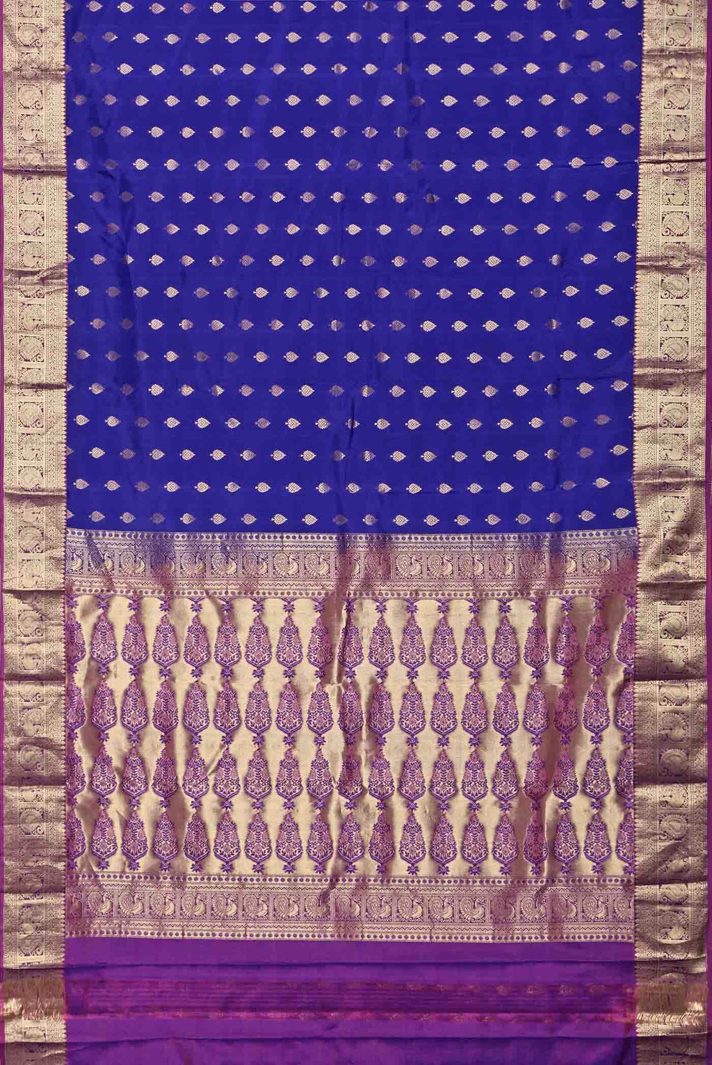 Blue Kanchipuram Silk Saree