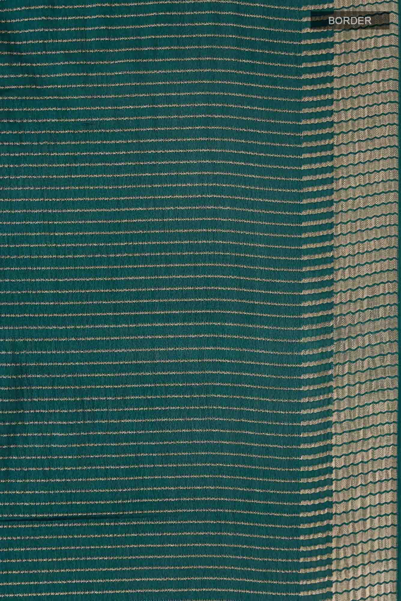 Green Mysore Crepe Saree