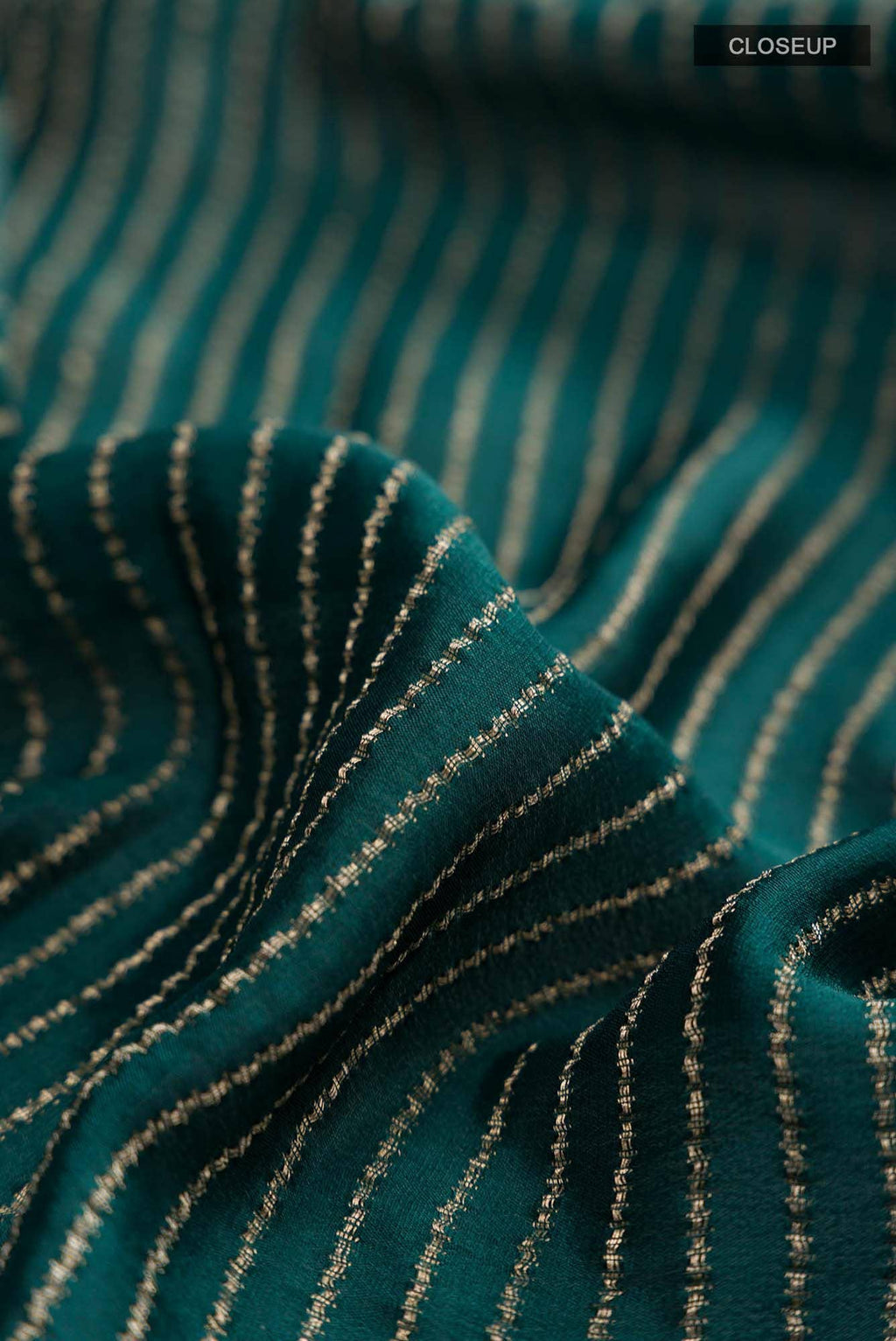Green Mysore Crepe Saree