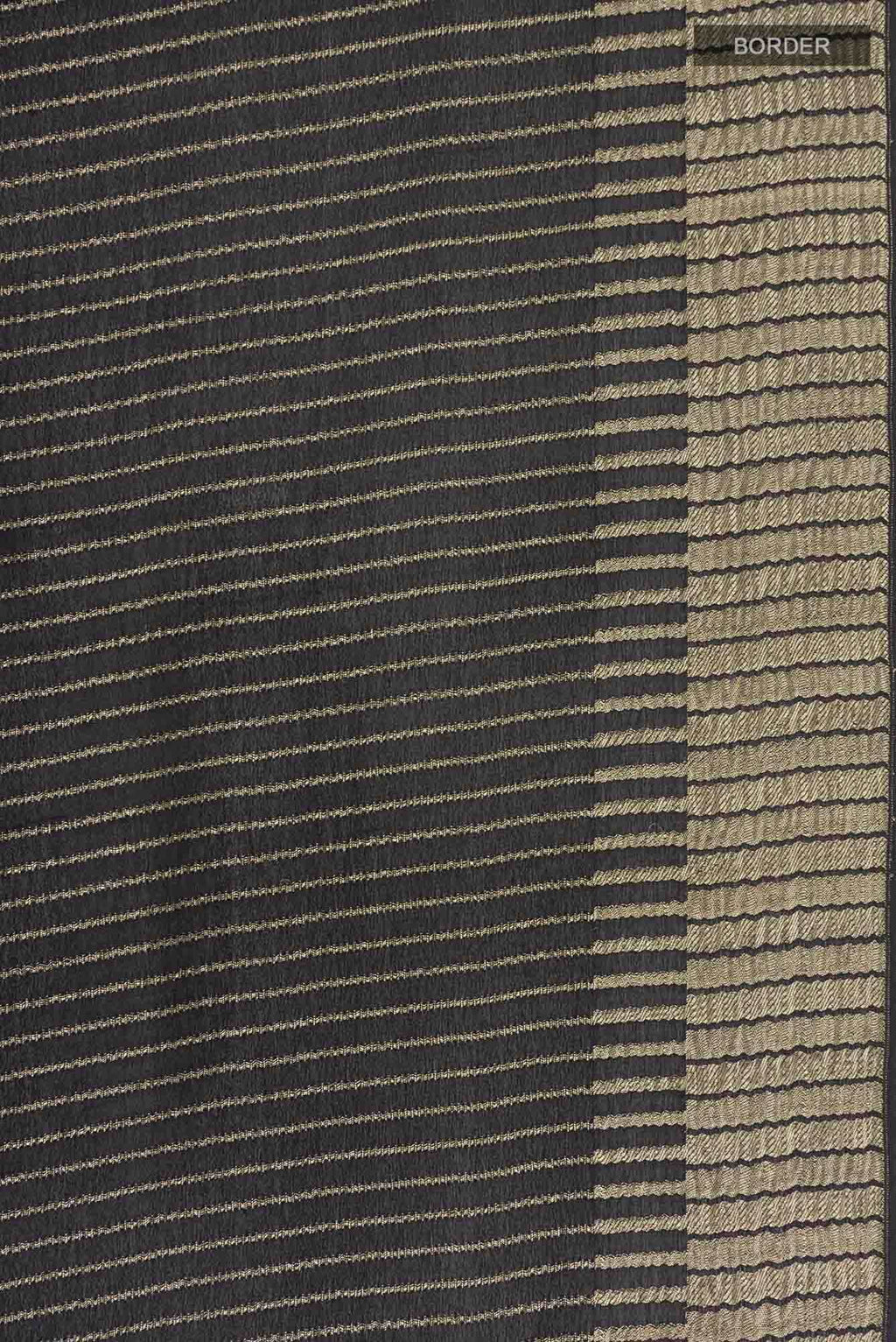 Black Mysore Crepe Saree