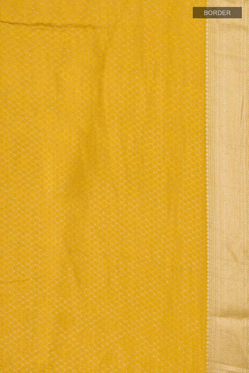 Yellow Mysore Crepe Saree