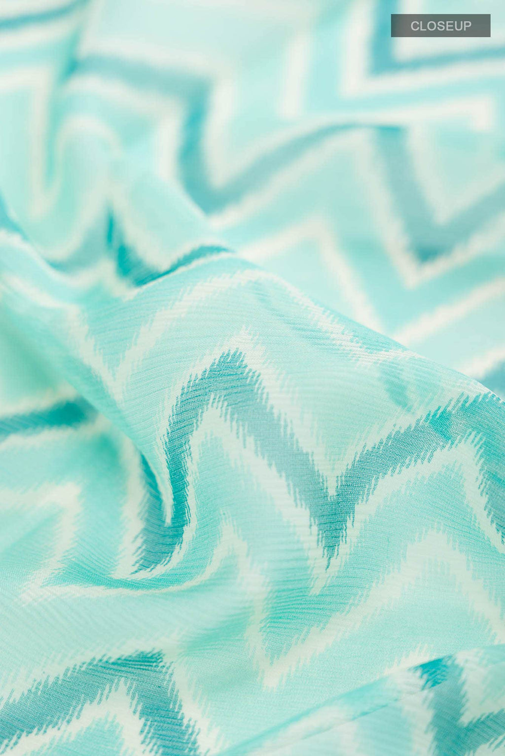 Light Green Mysore Chiffon Saree