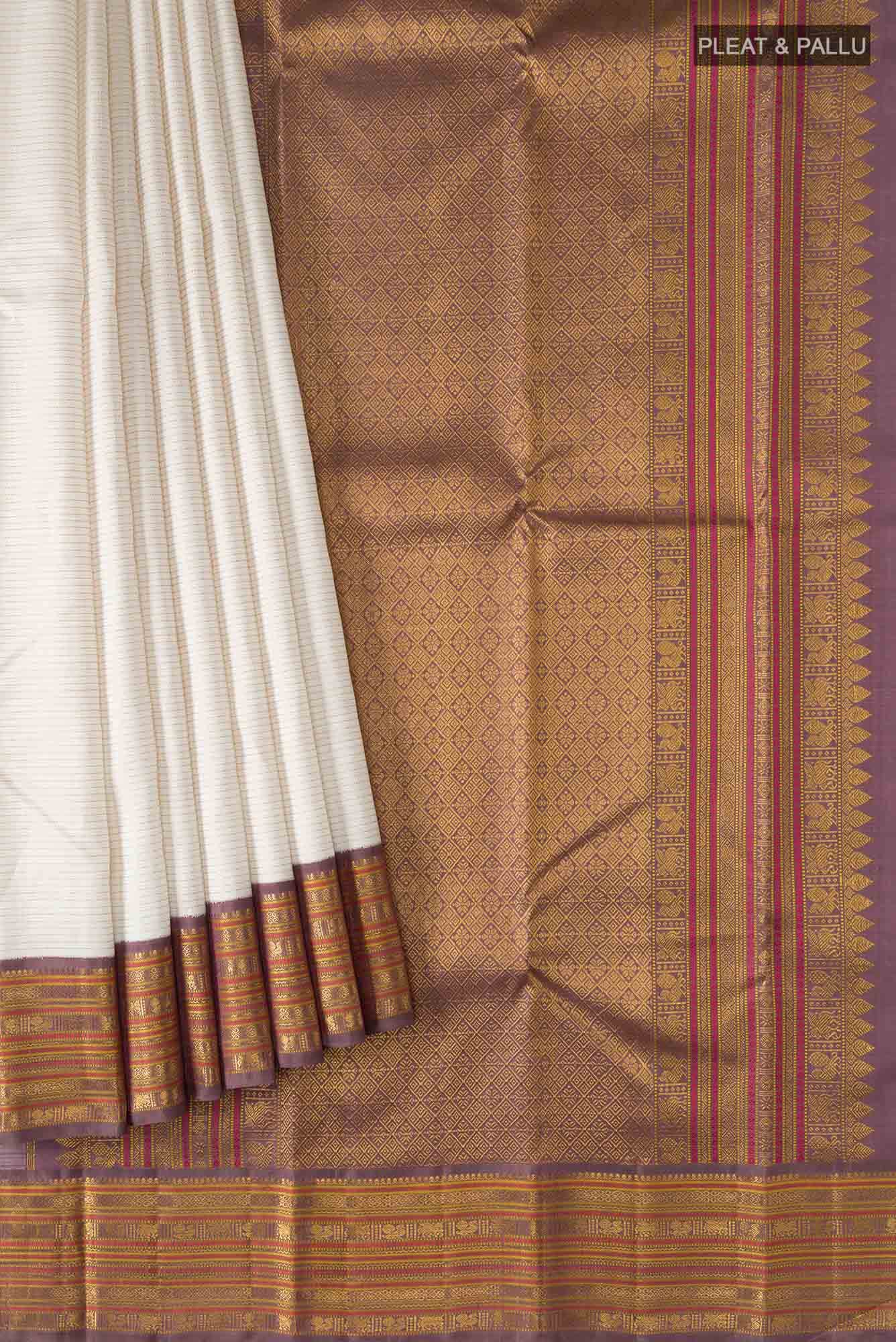 Blue Kanchipuram Silk Saree