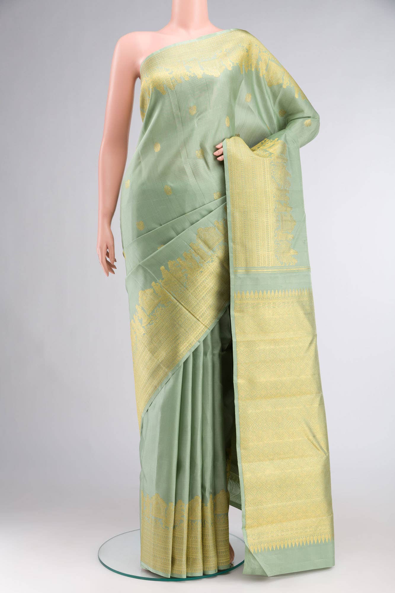 Green Kanchipuram Silk Saree