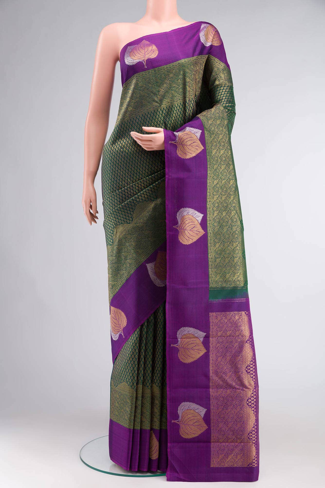 Green Kanchipuram Silk Saree