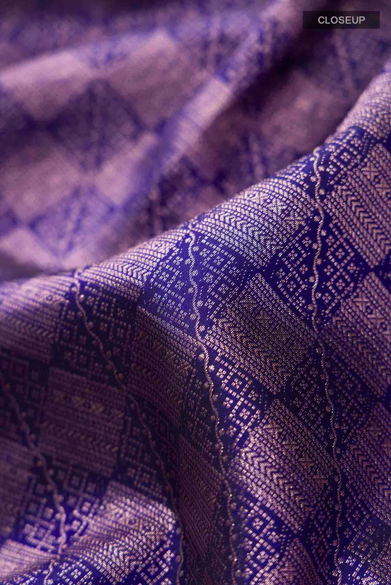 Blue Kanchipuram Silk Saree