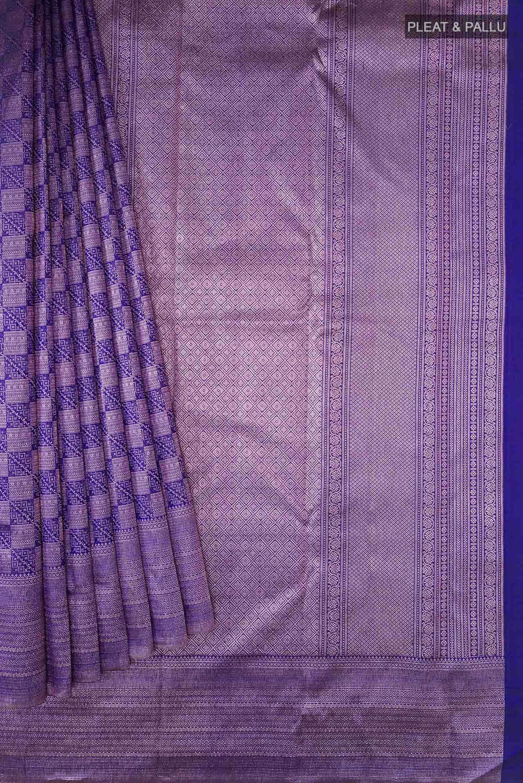 Blue Kanchipuram Silk Saree