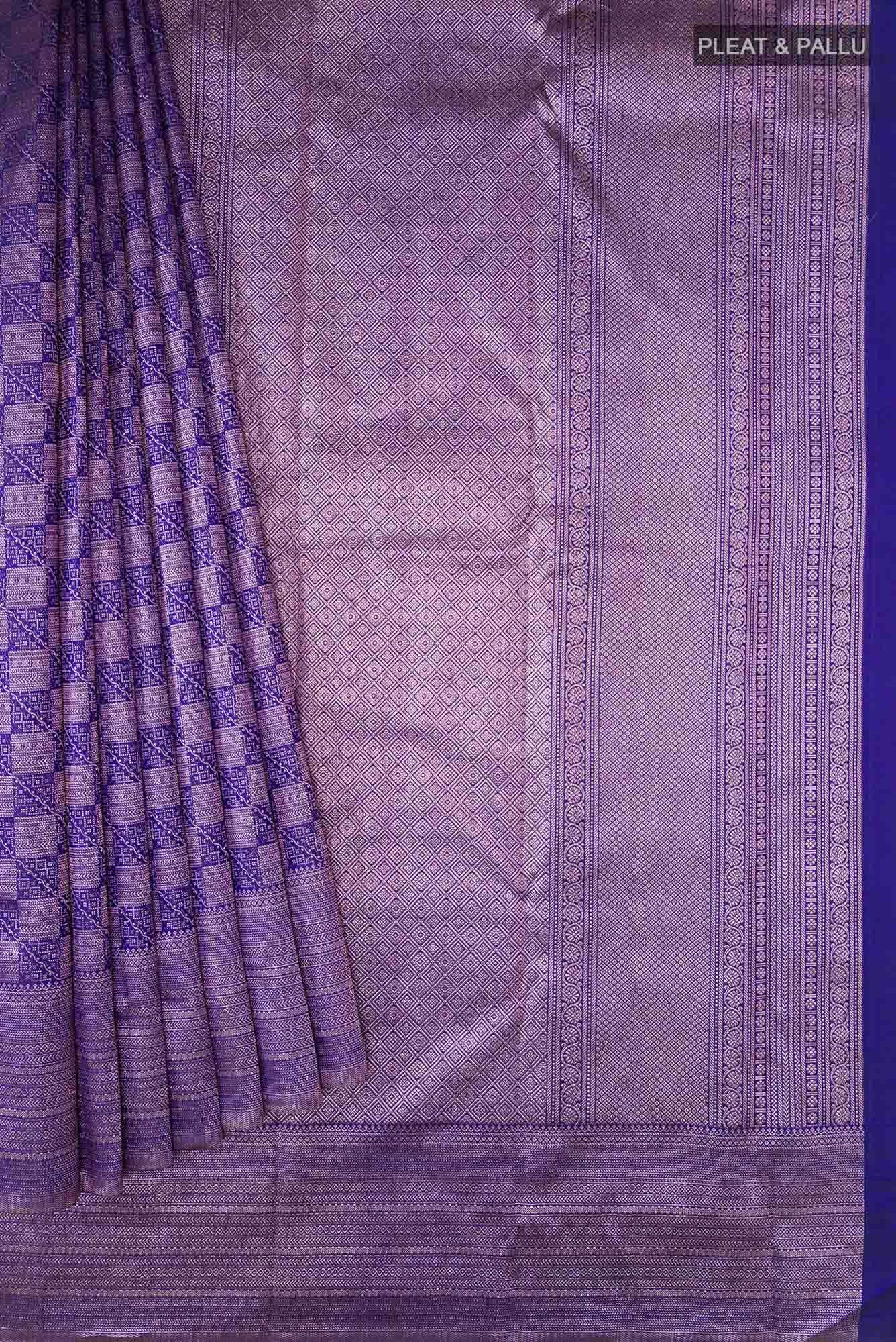 Blue Kanchipuram Silk Saree