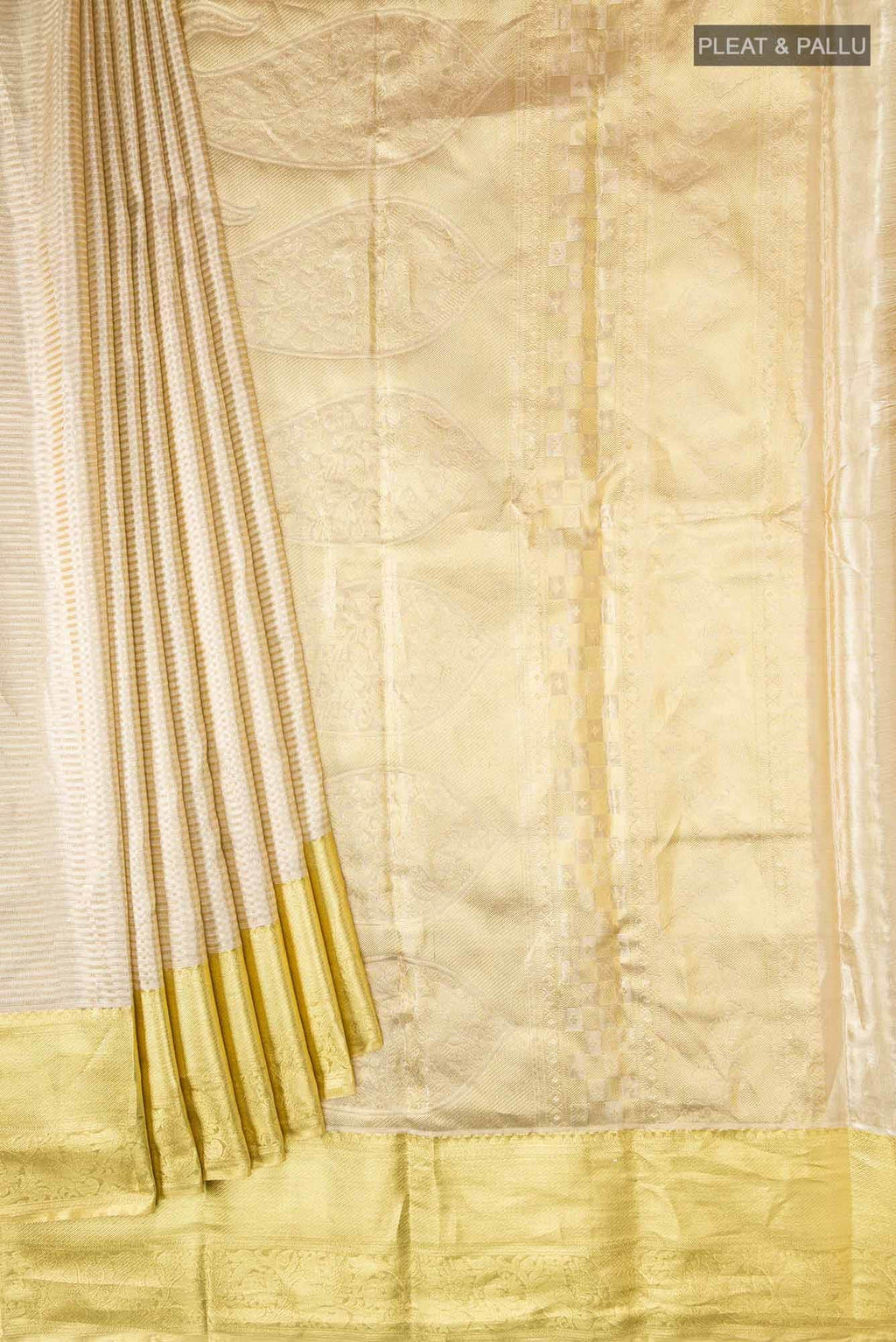 Gold Kanchipuram Tissue Silk Saree