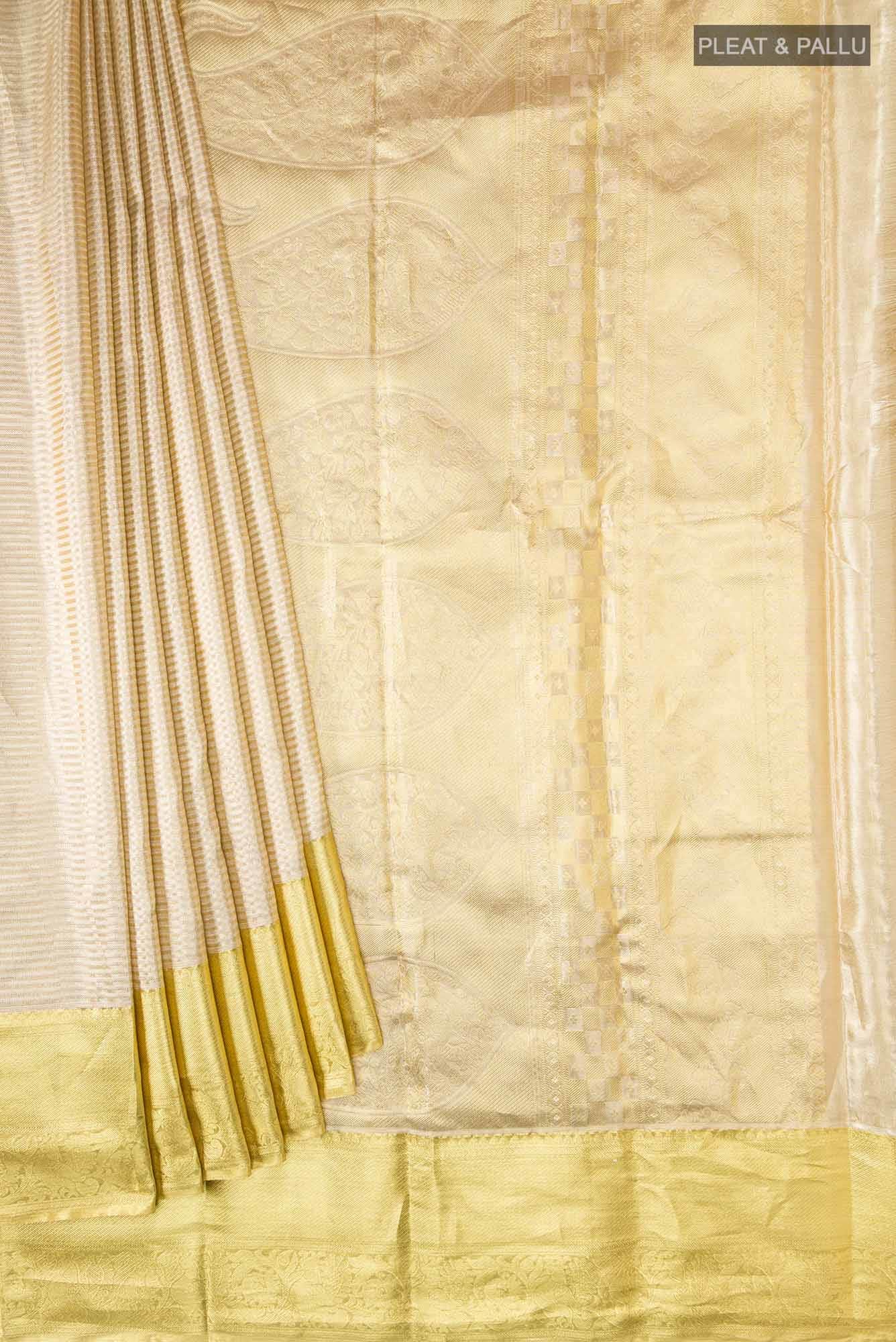 Gold Kanchipuram Tissue Silk Saree