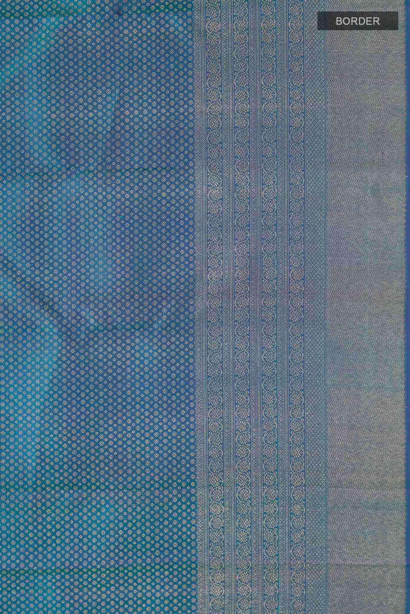 Blue Kanchipuram Silk Saree
