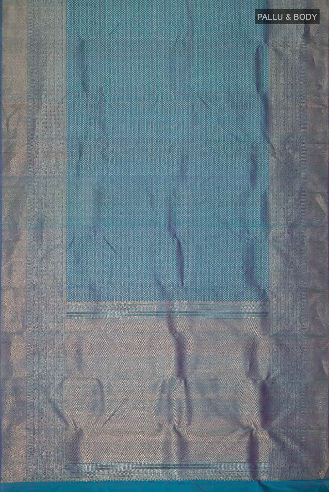Blue Kanchipuram Silk Saree