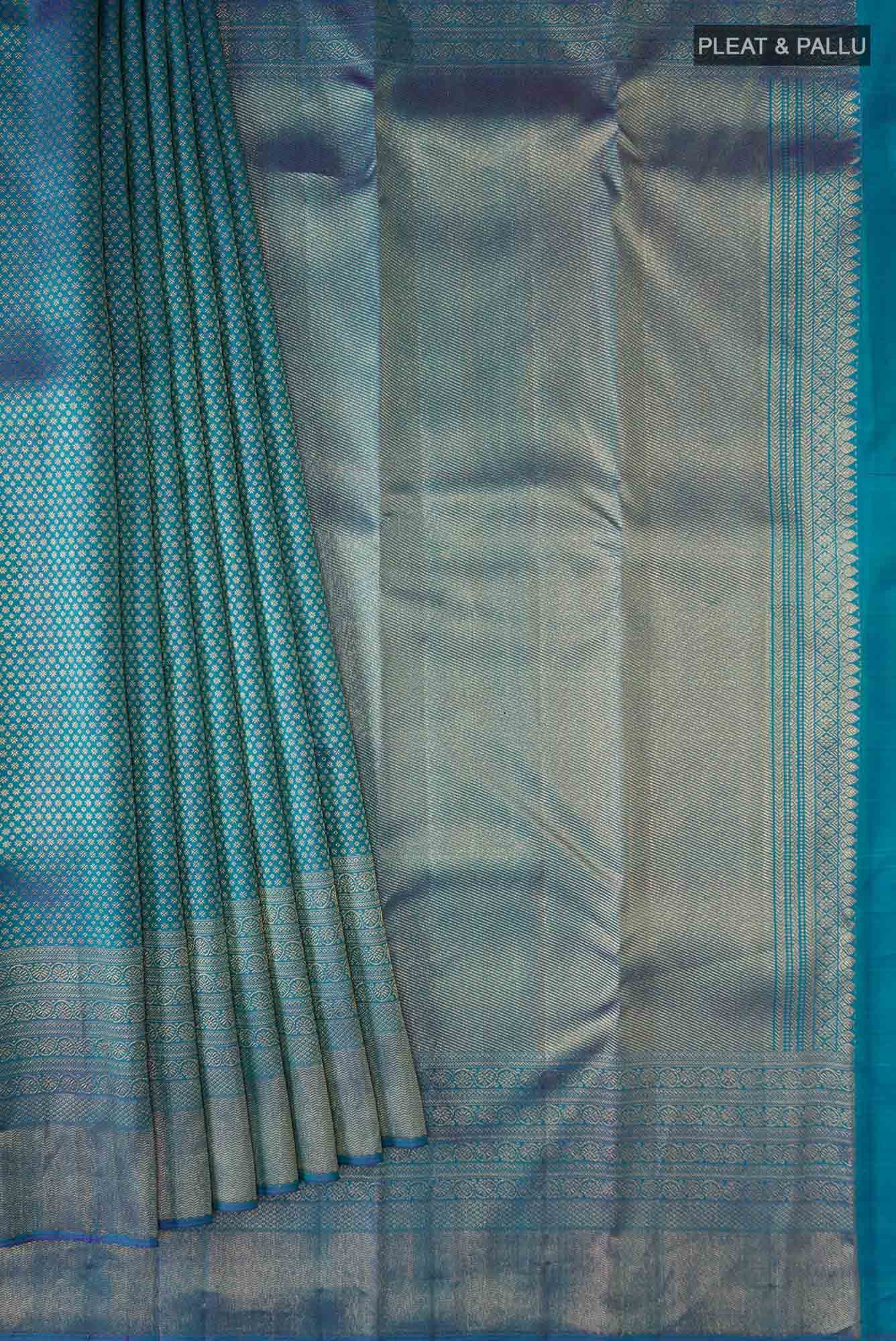Blue Kanchipuram Silk Saree