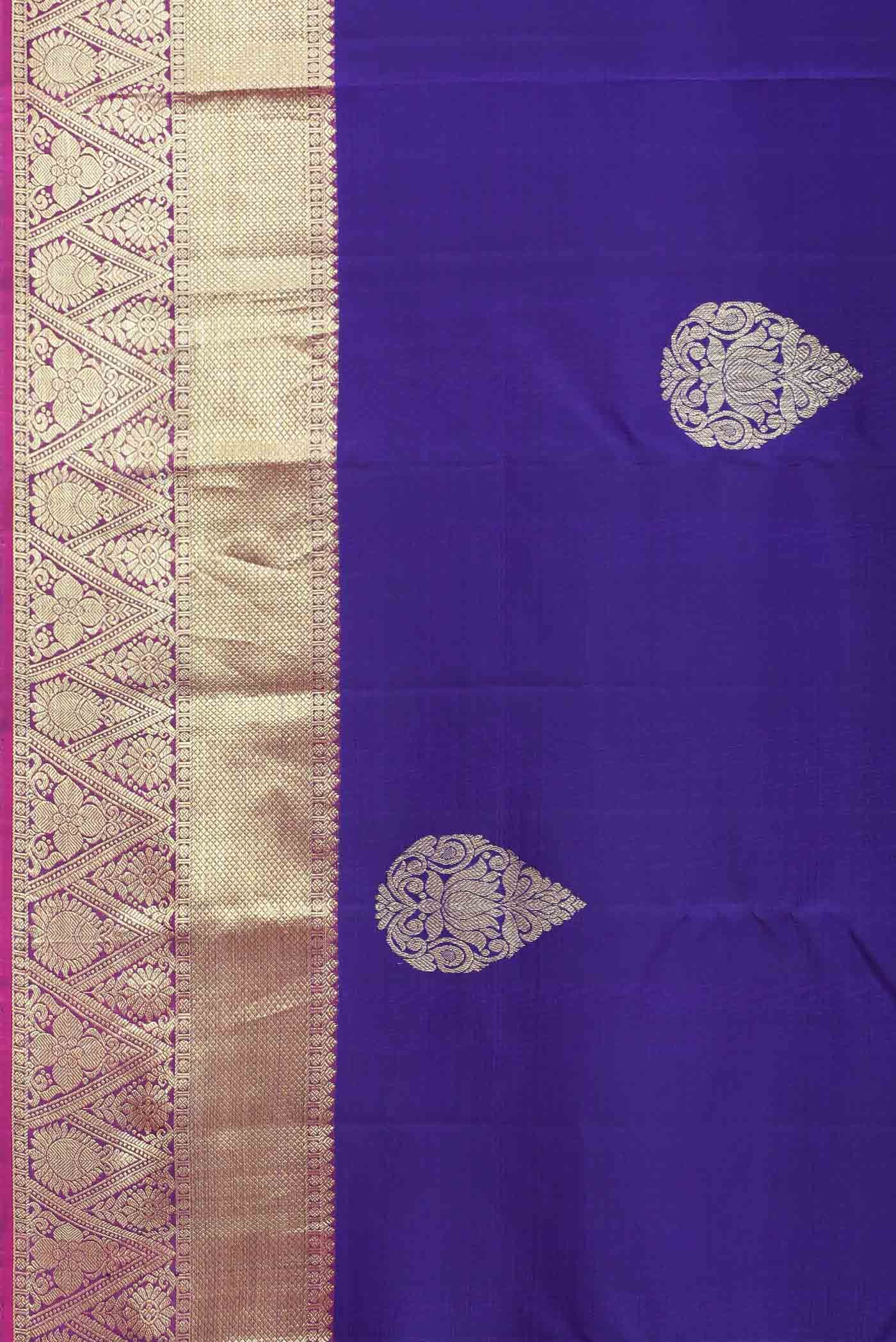 Blue Kanchipuram Silk Saree