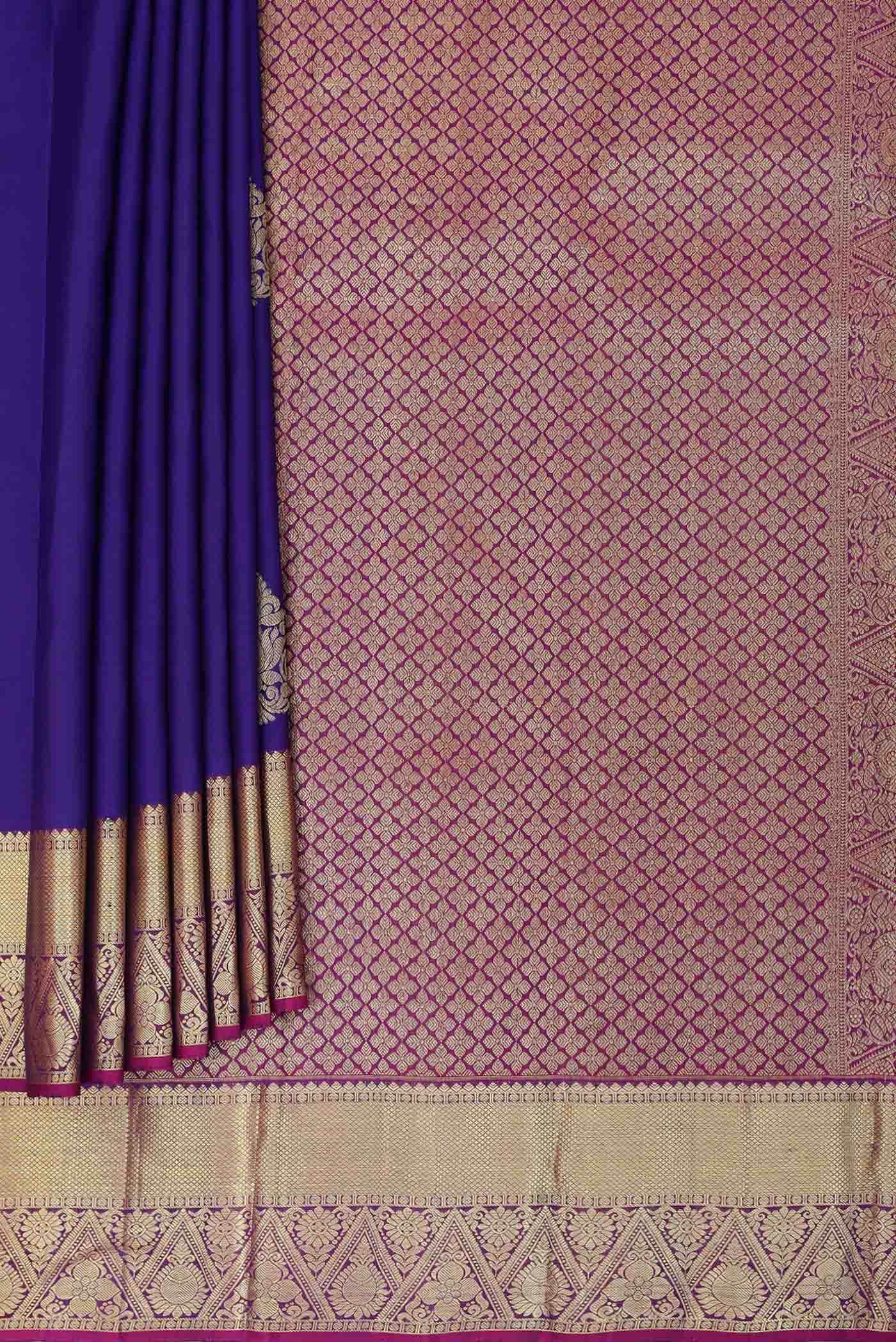 Blue Kanchipuram Silk Saree