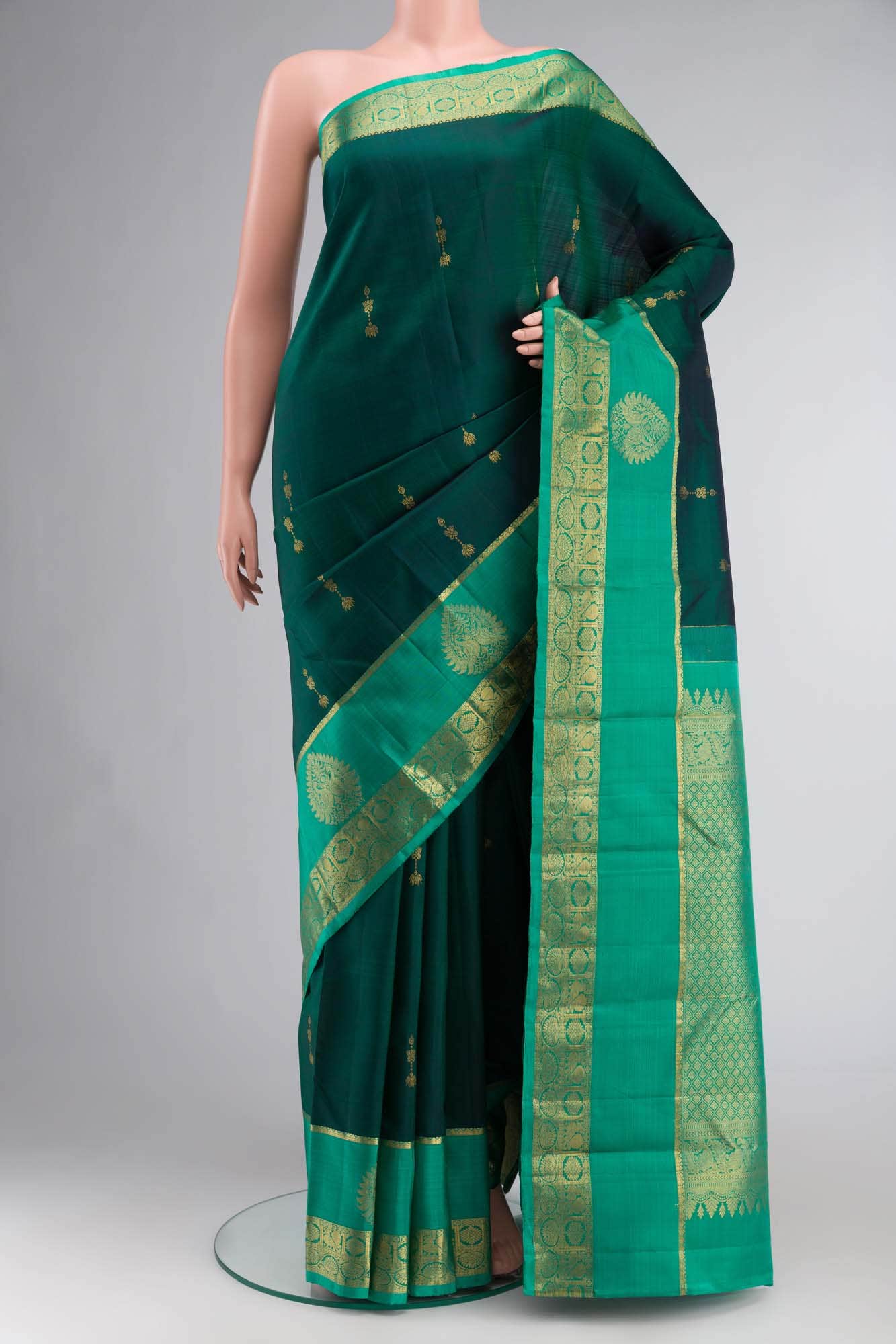 Green Kanchipuram Silk Saree