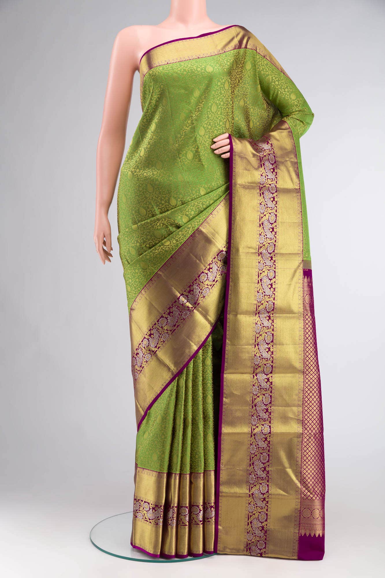 Green Kanchipuram Silk Saree