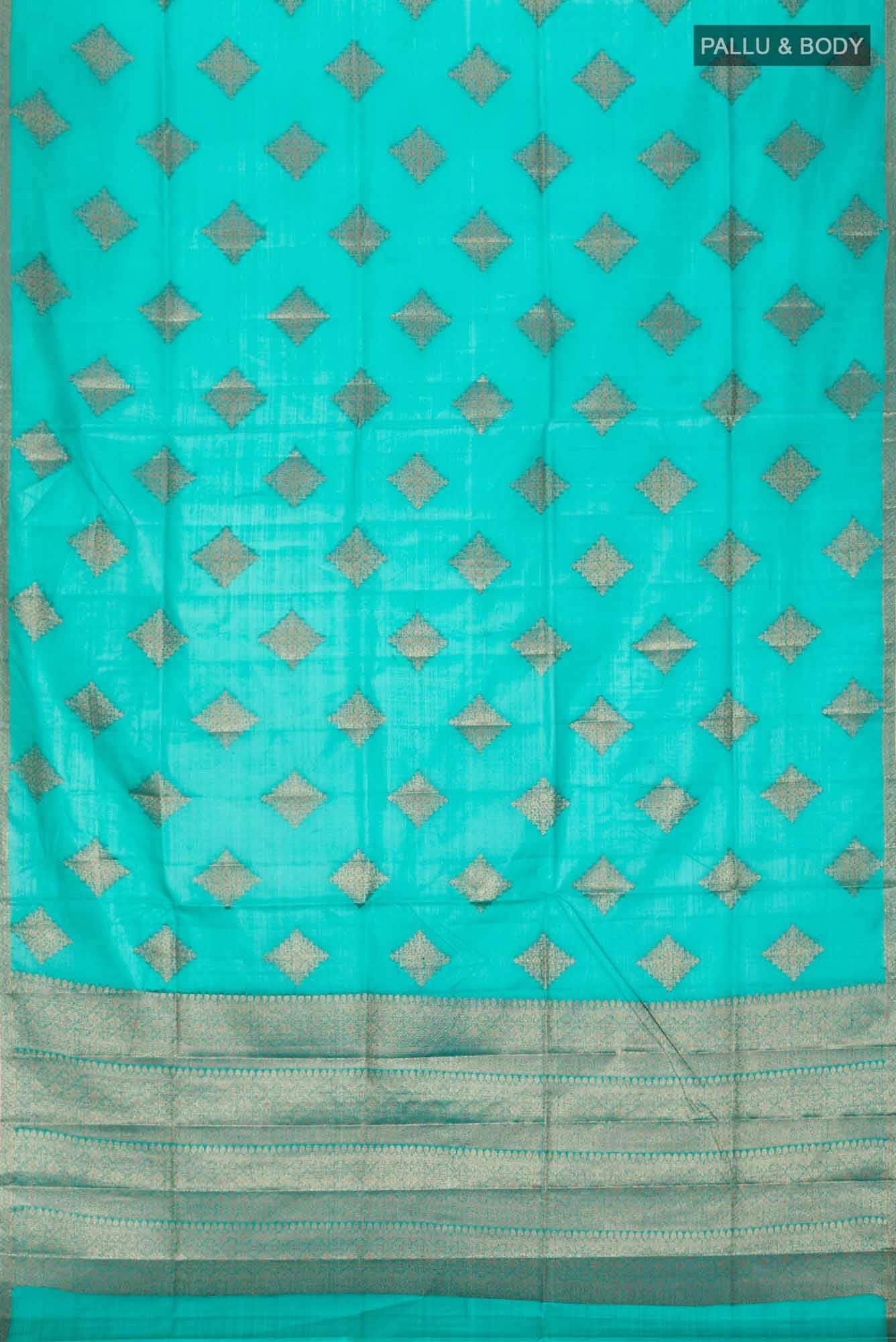 Green Banarasi Raw Silk Saree