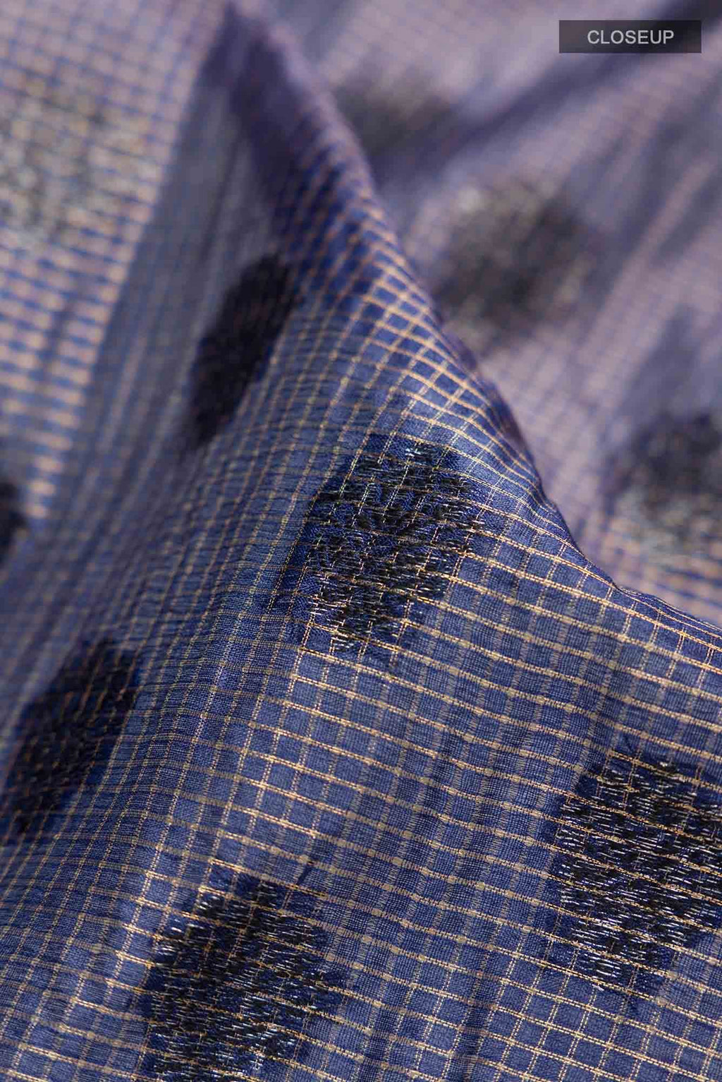 Blue Banarasi Tussar Silk Saree
