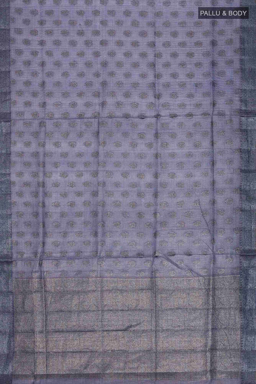 Blue Banarasi Tussar Silk Saree