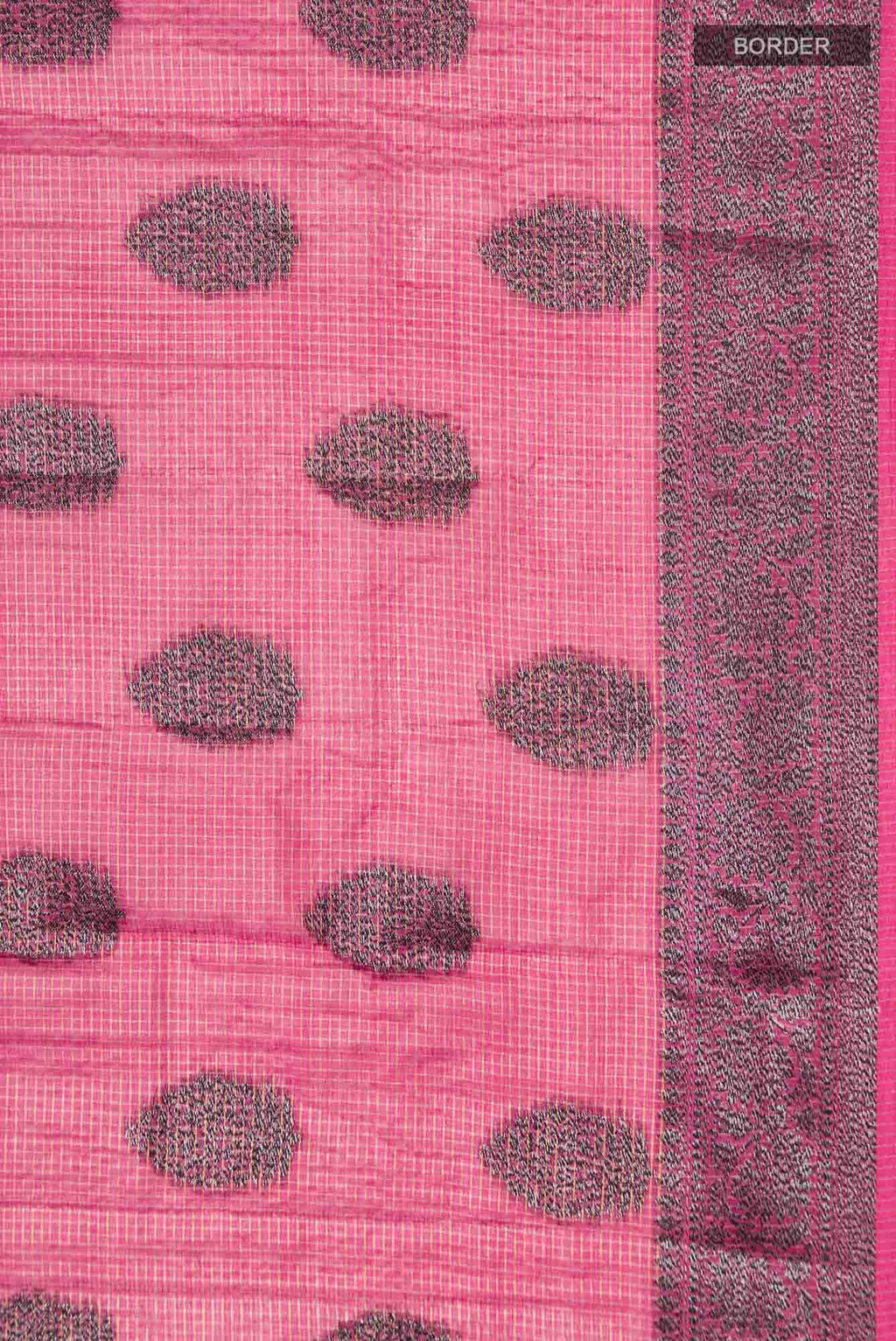Coral Banarasi Tussar Silk Saree
