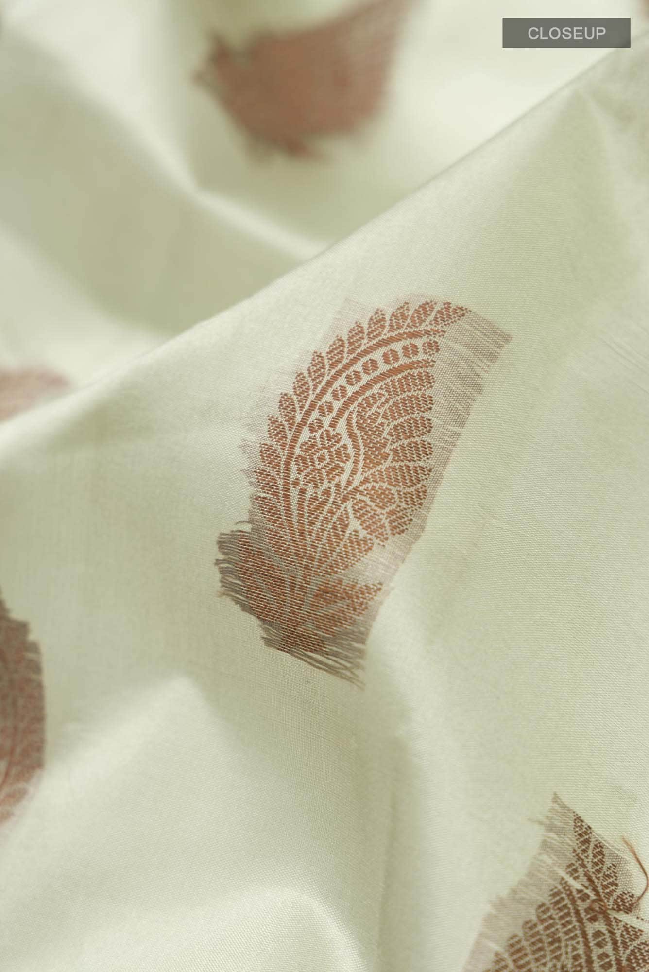 Green Banarasi Raw Silk Saree