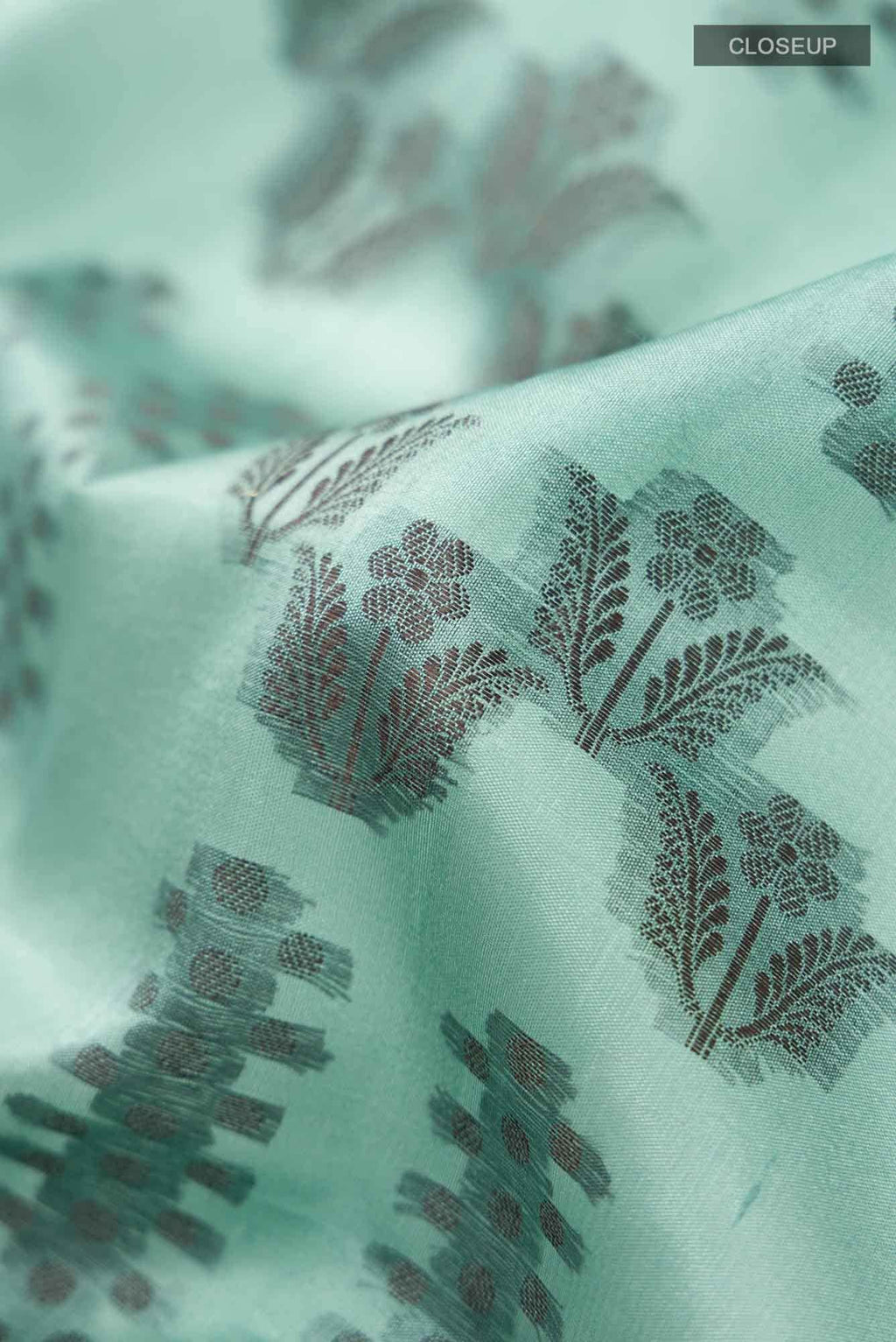 Green Banarasi Raw Silk Saree